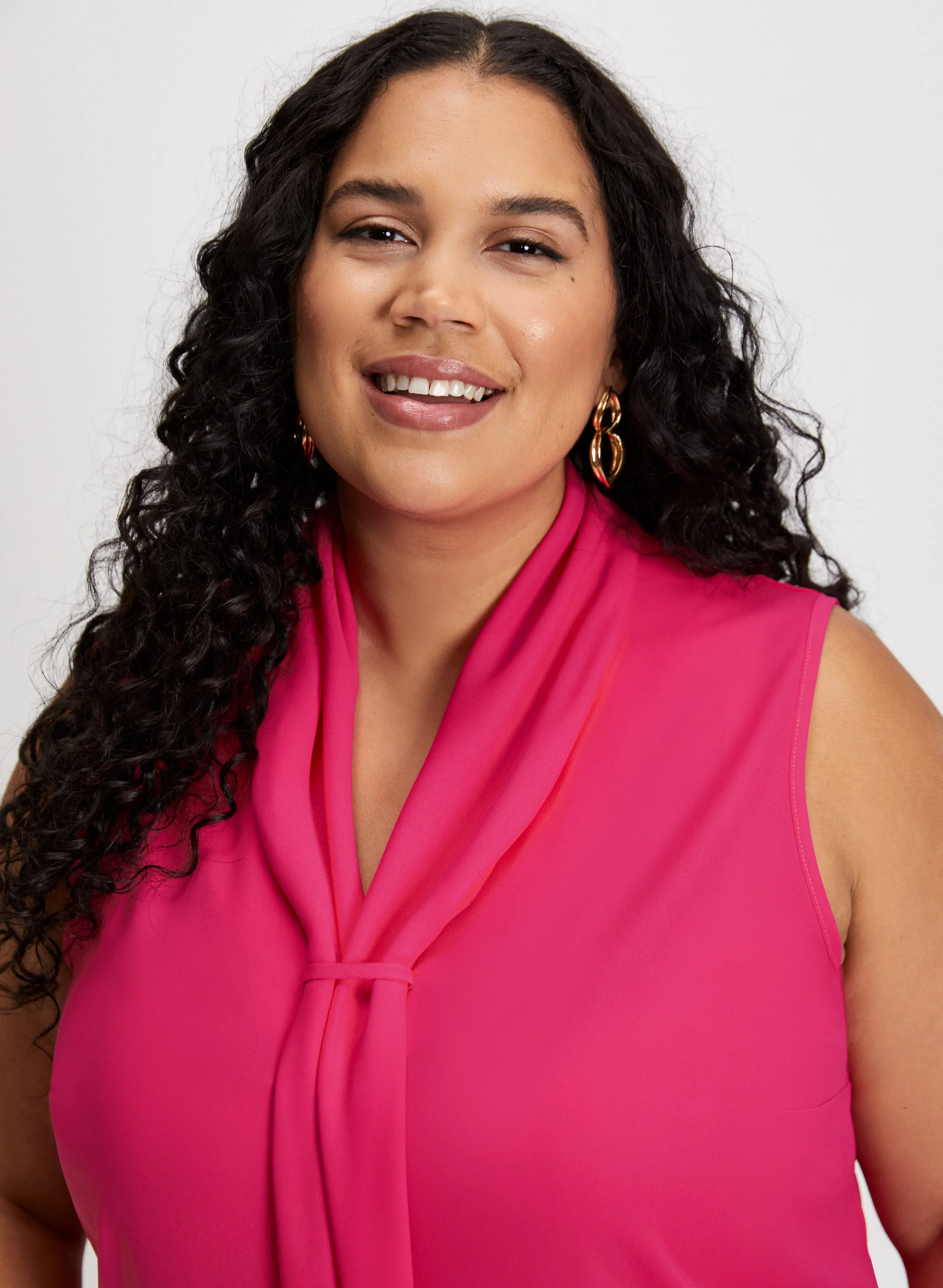 Tie-Neck Sleeveless Blouse sold by Laura product image thumbnail 5