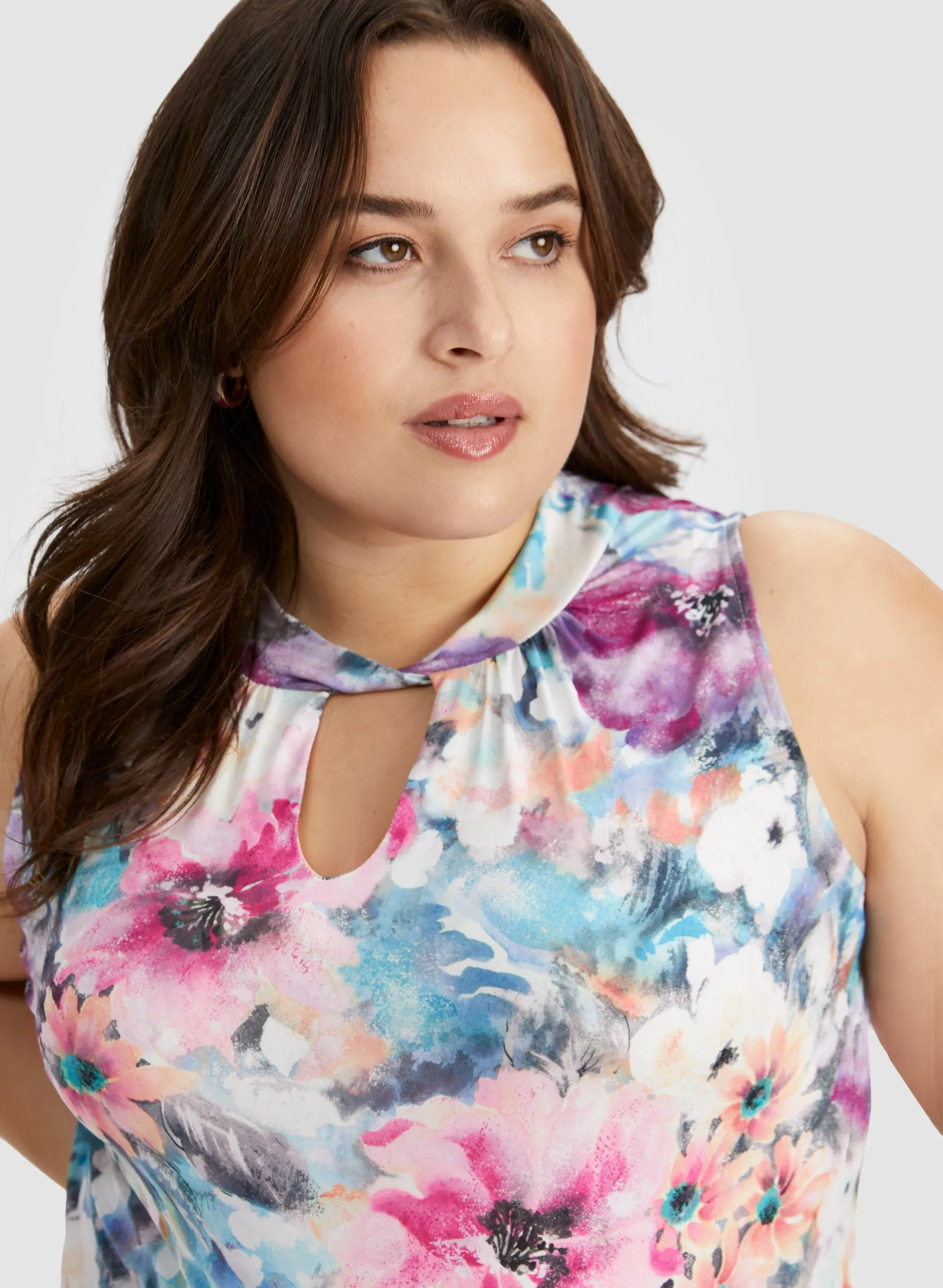 Sleeveless Floral Print Top sold by Laura product image thumbnail 2