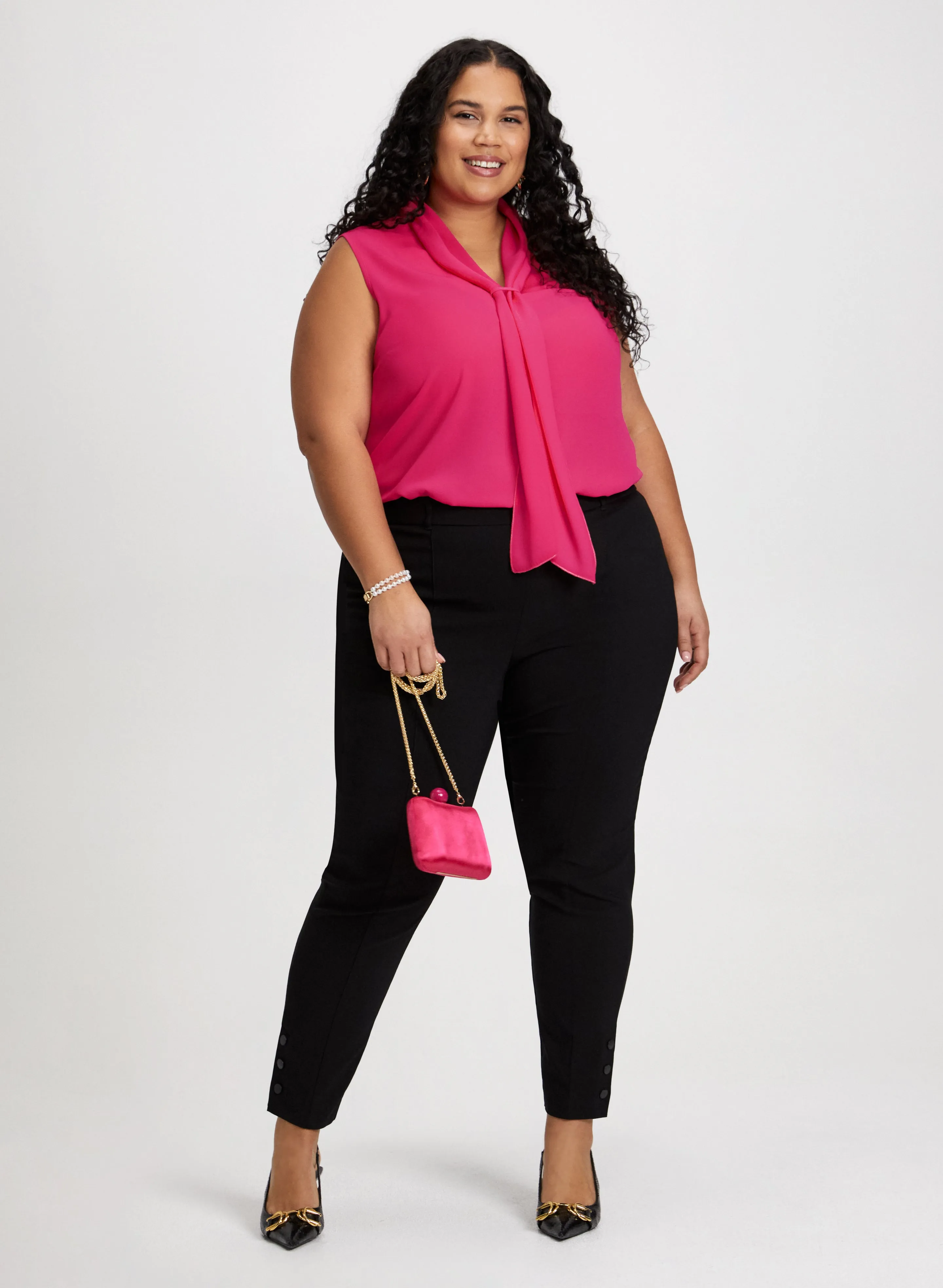 Tie-Neck Sleeveless Blouse sold by Laura product image thumbnail 4