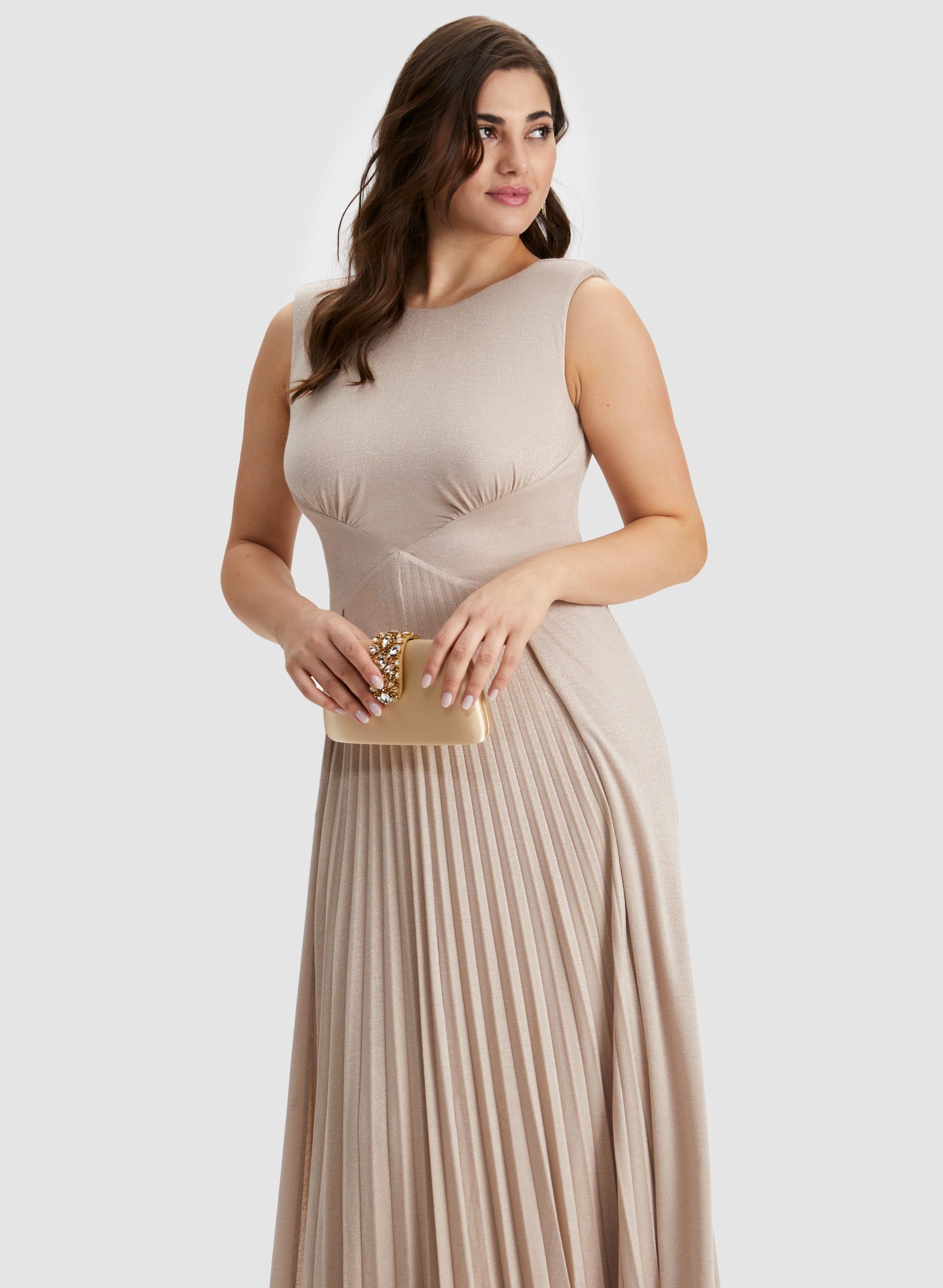 Sleeveless Pleated Dress sold by Laura product image thumbnail 5