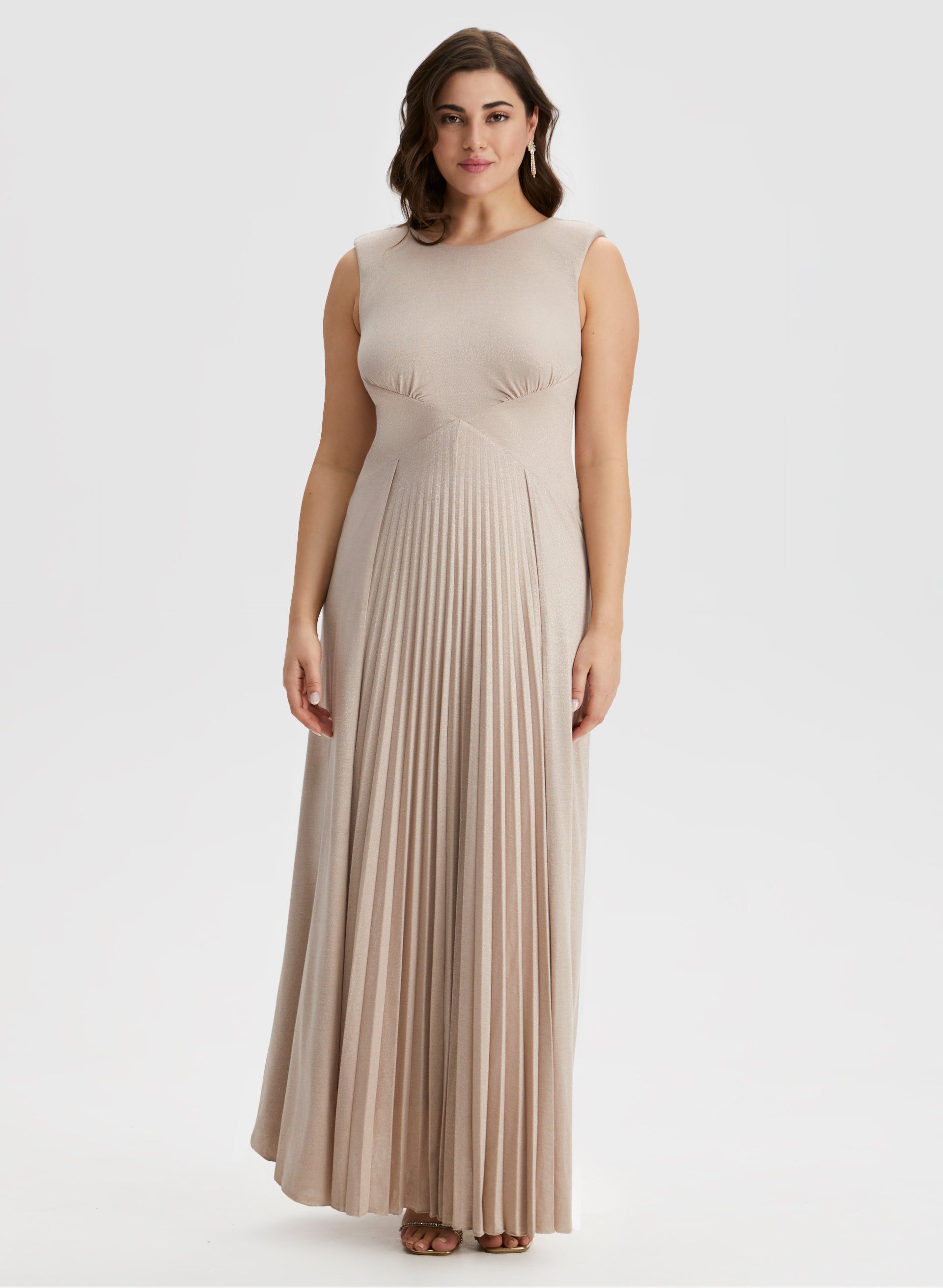 Sleeveless Pleated Dress sold by Laura