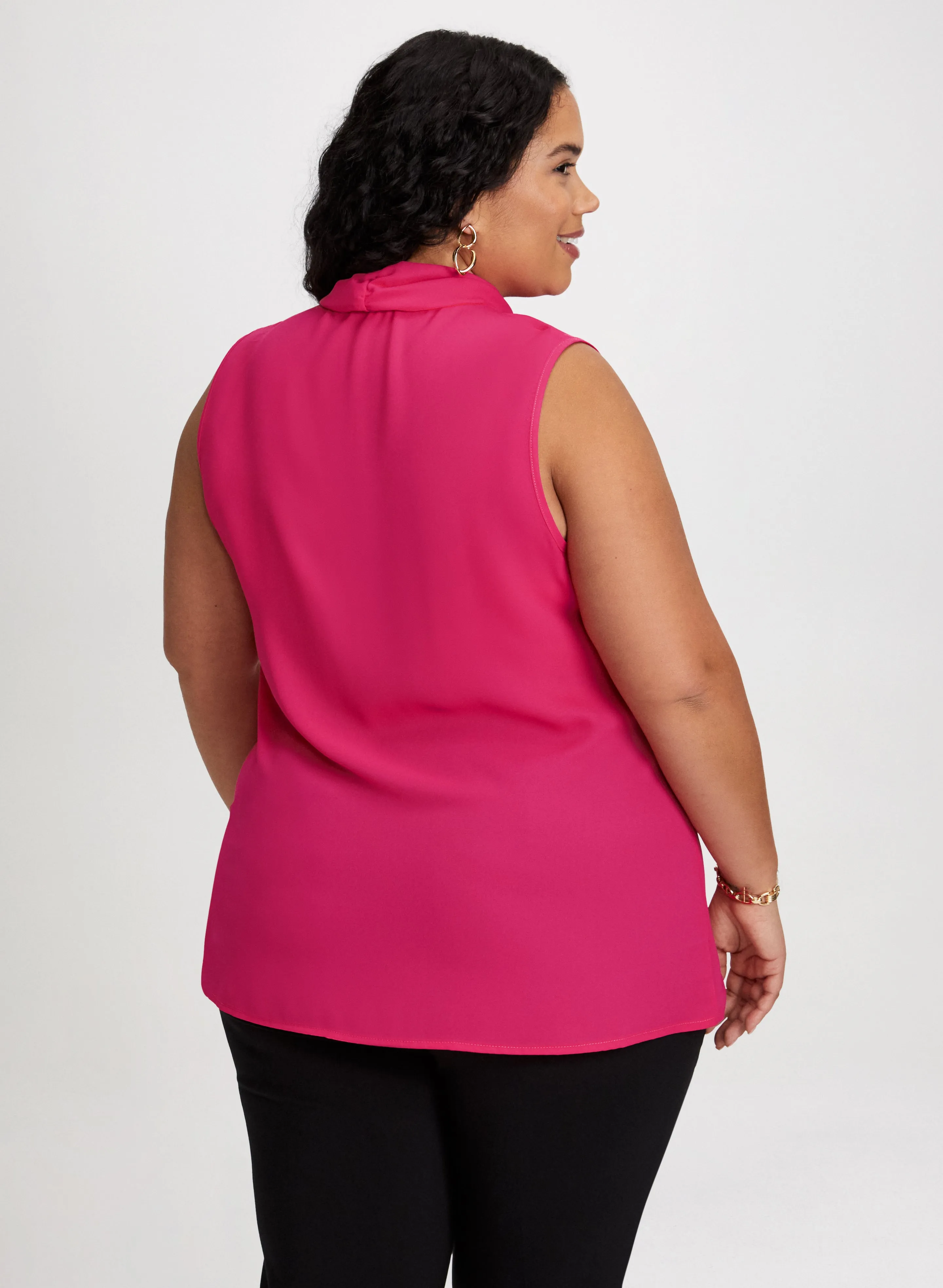 Tie-Neck Sleeveless Blouse sold by Laura product image thumbnail 3