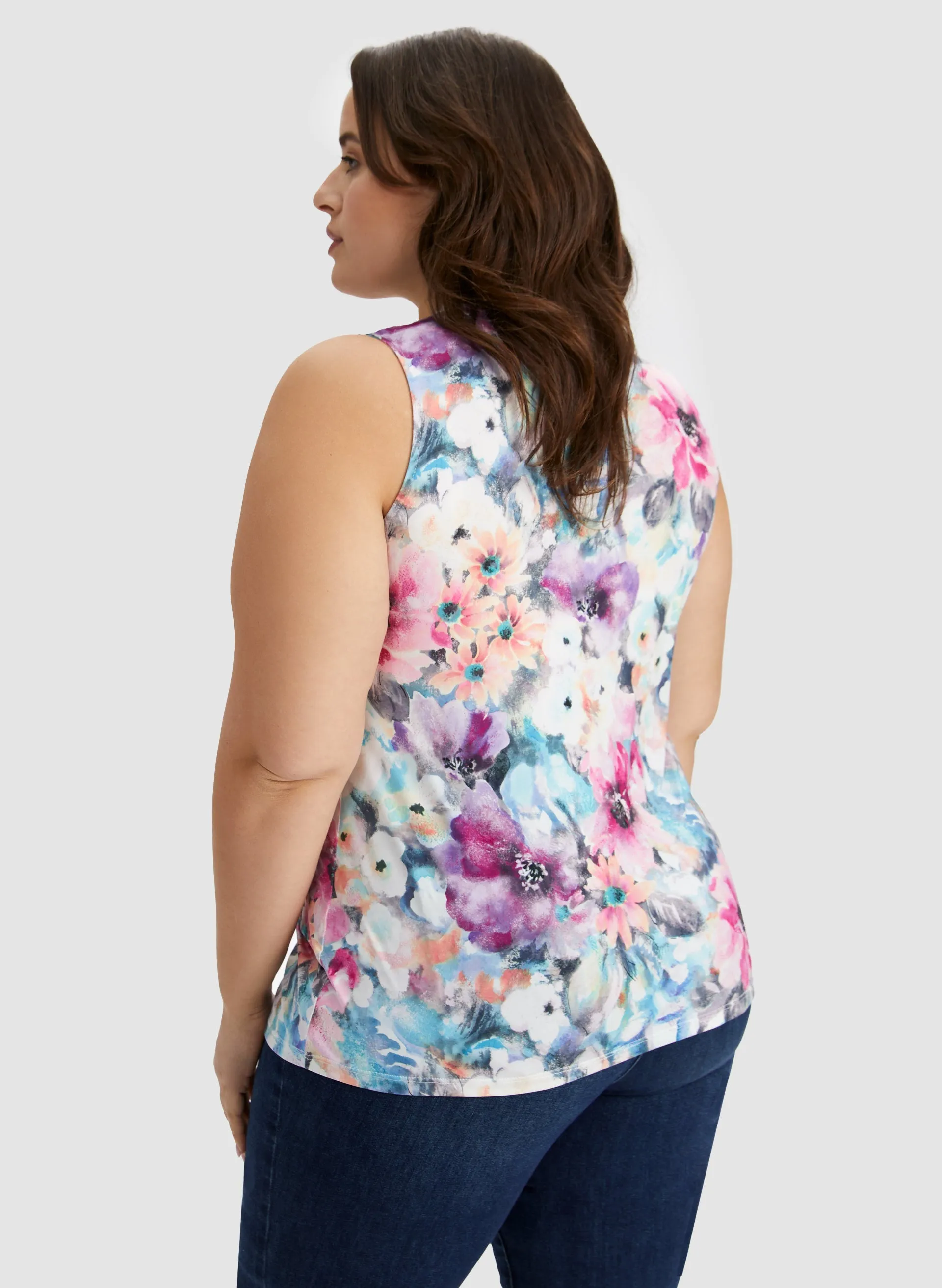 Sleeveless Floral Print Top sold by Laura product image thumbnail 4