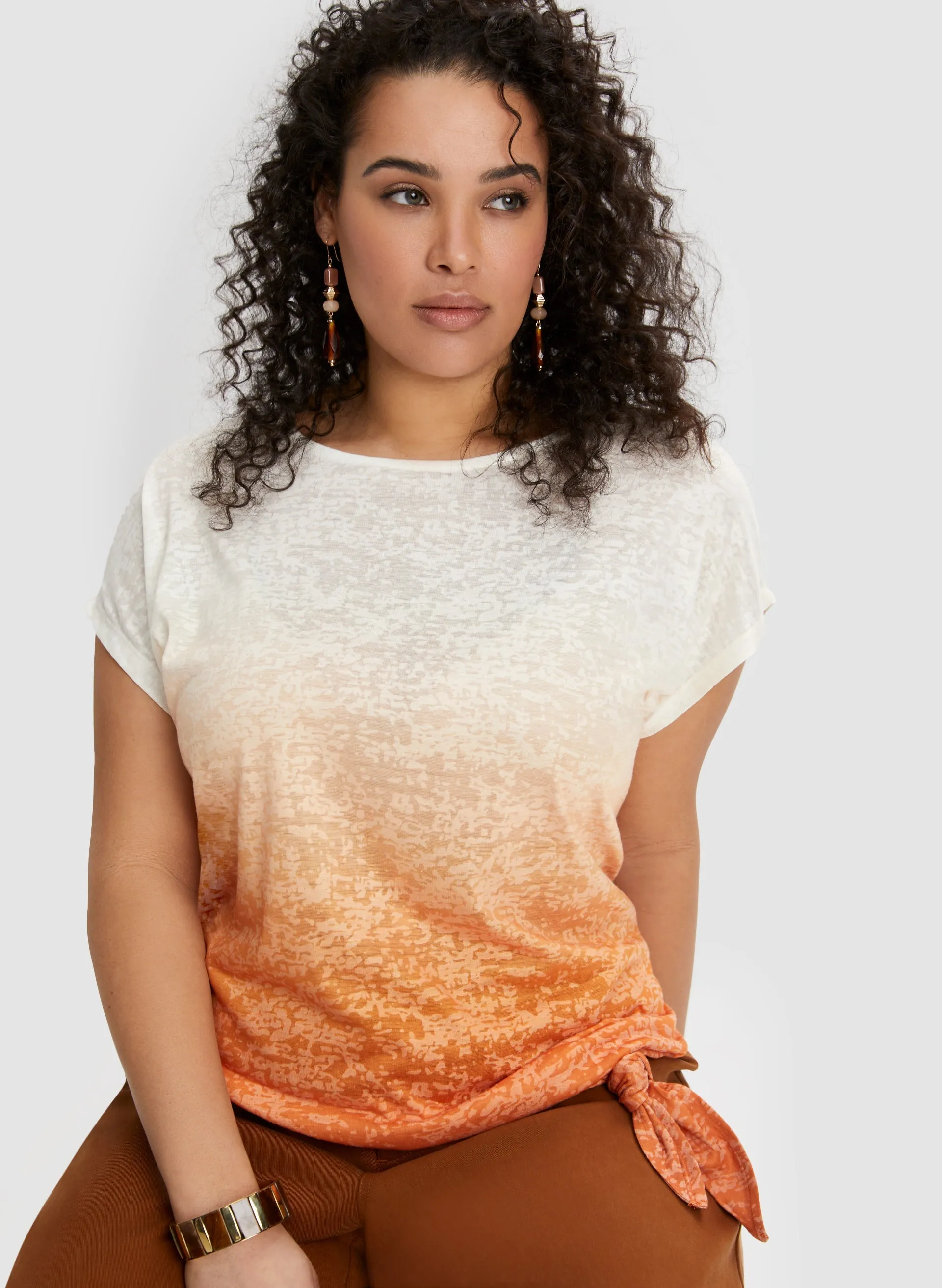 Dip Dye Burnout Tee sold by Laura product image thumbnail 5