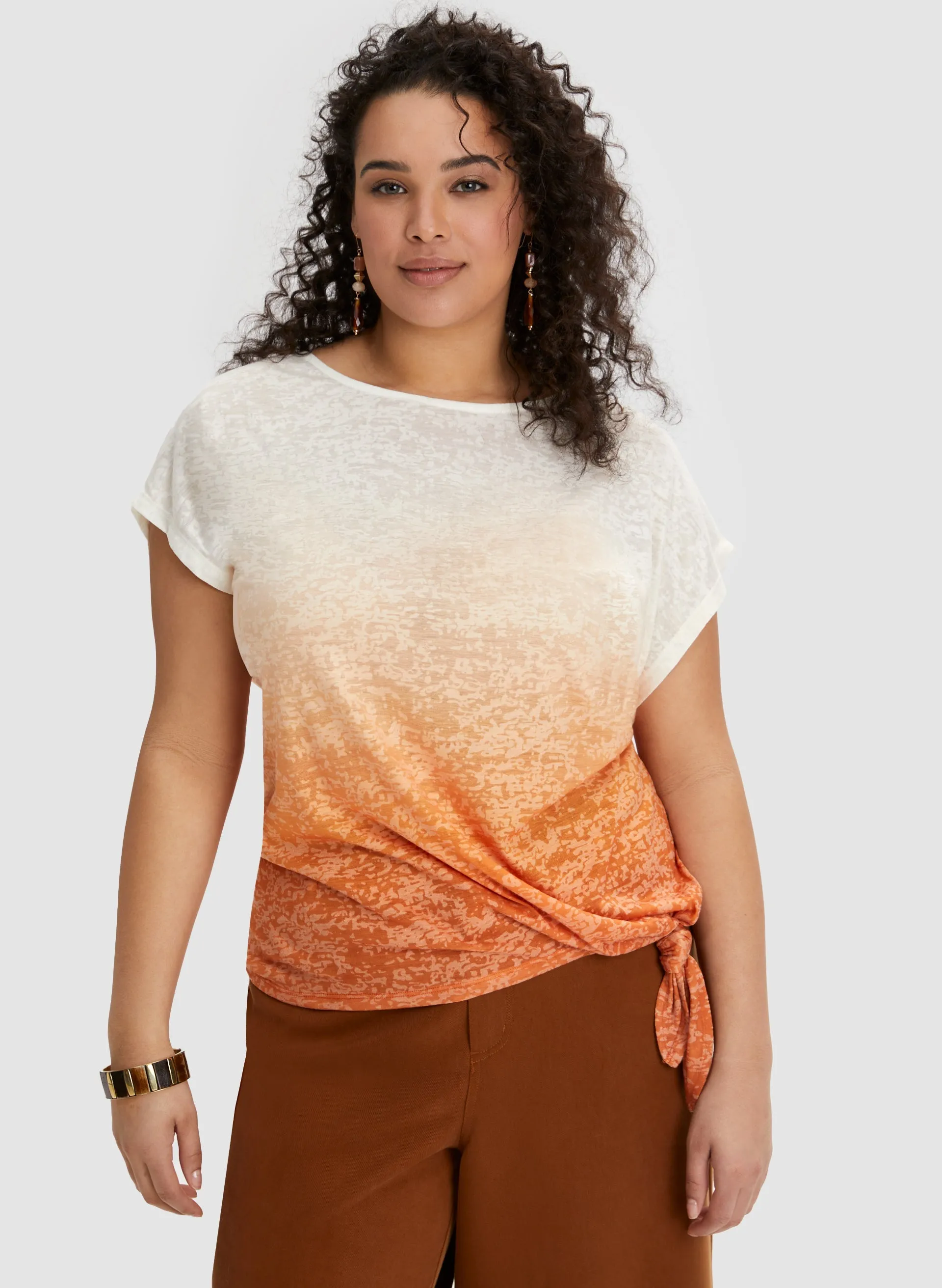 Dip Dye Burnout Tee sold by Laura