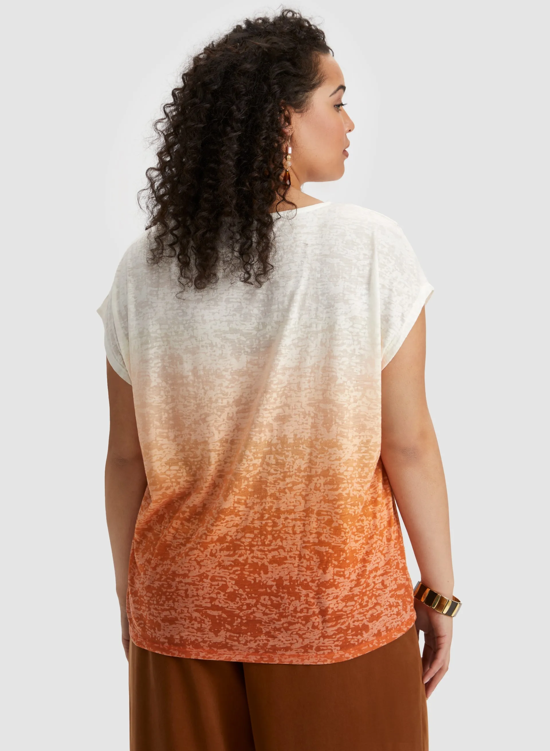 Dip Dye Burnout Tee sold by Laura product image thumbnail 4