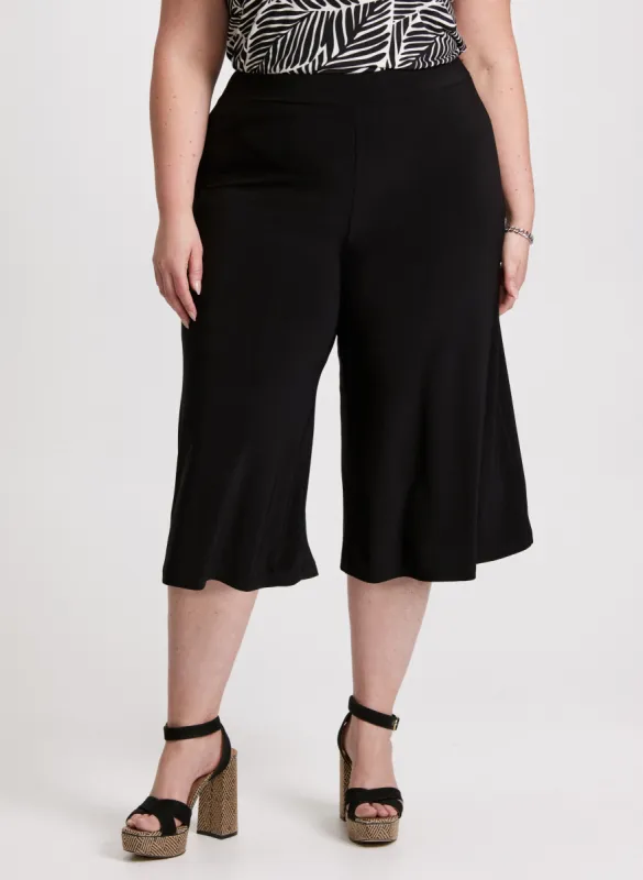 Wide Leg Pull-On Capris sold by Laura