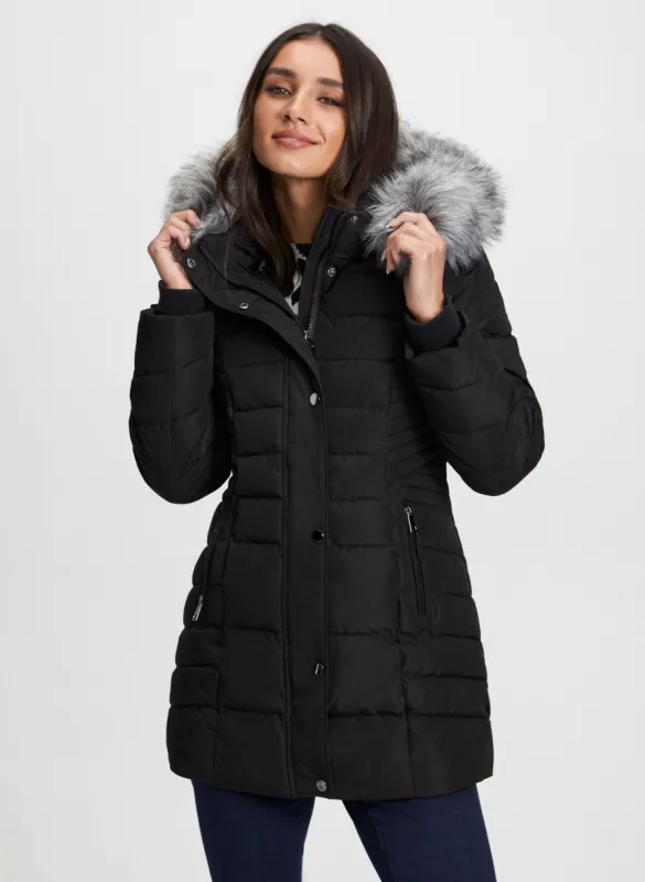 Vegan Down Quilted Coat sold by Laura