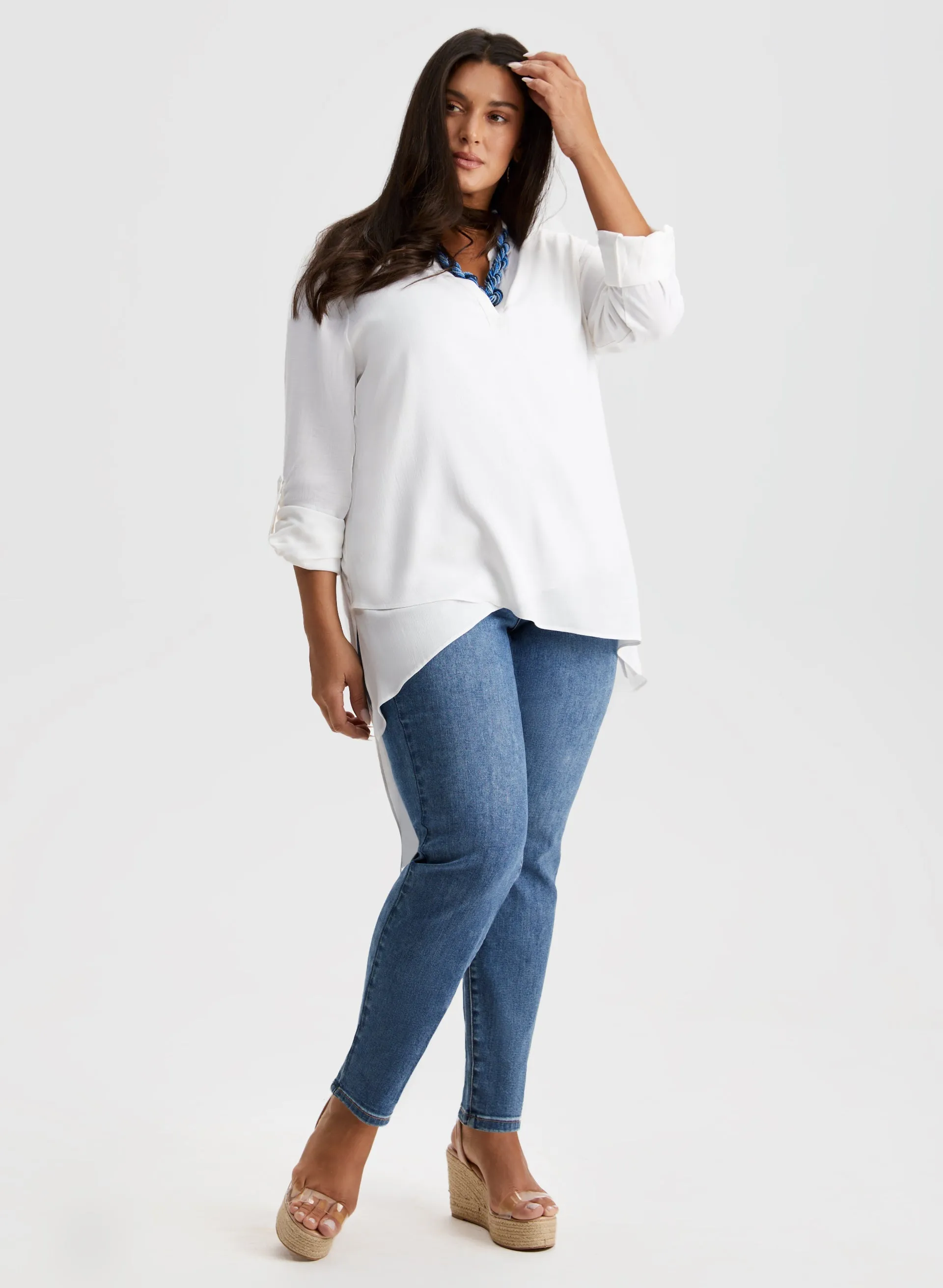 Joseph Ribkoff - Asymmetric Blouse sold by Laura product image thumbnail 4