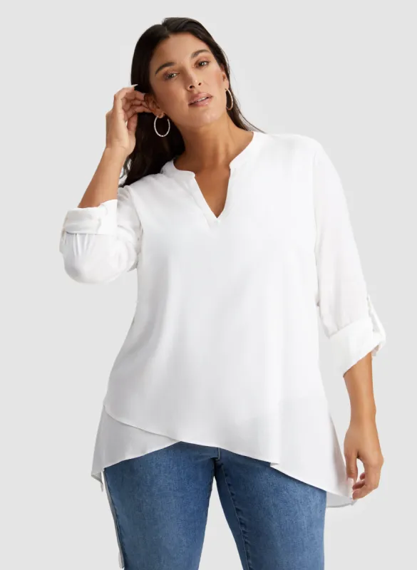 Joseph Ribkoff - Asymmetric Blouse made by Laura