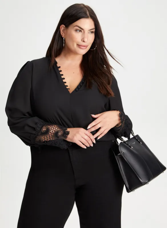 Joseph Ribkoff - V-Neck Blouse sold by Laura