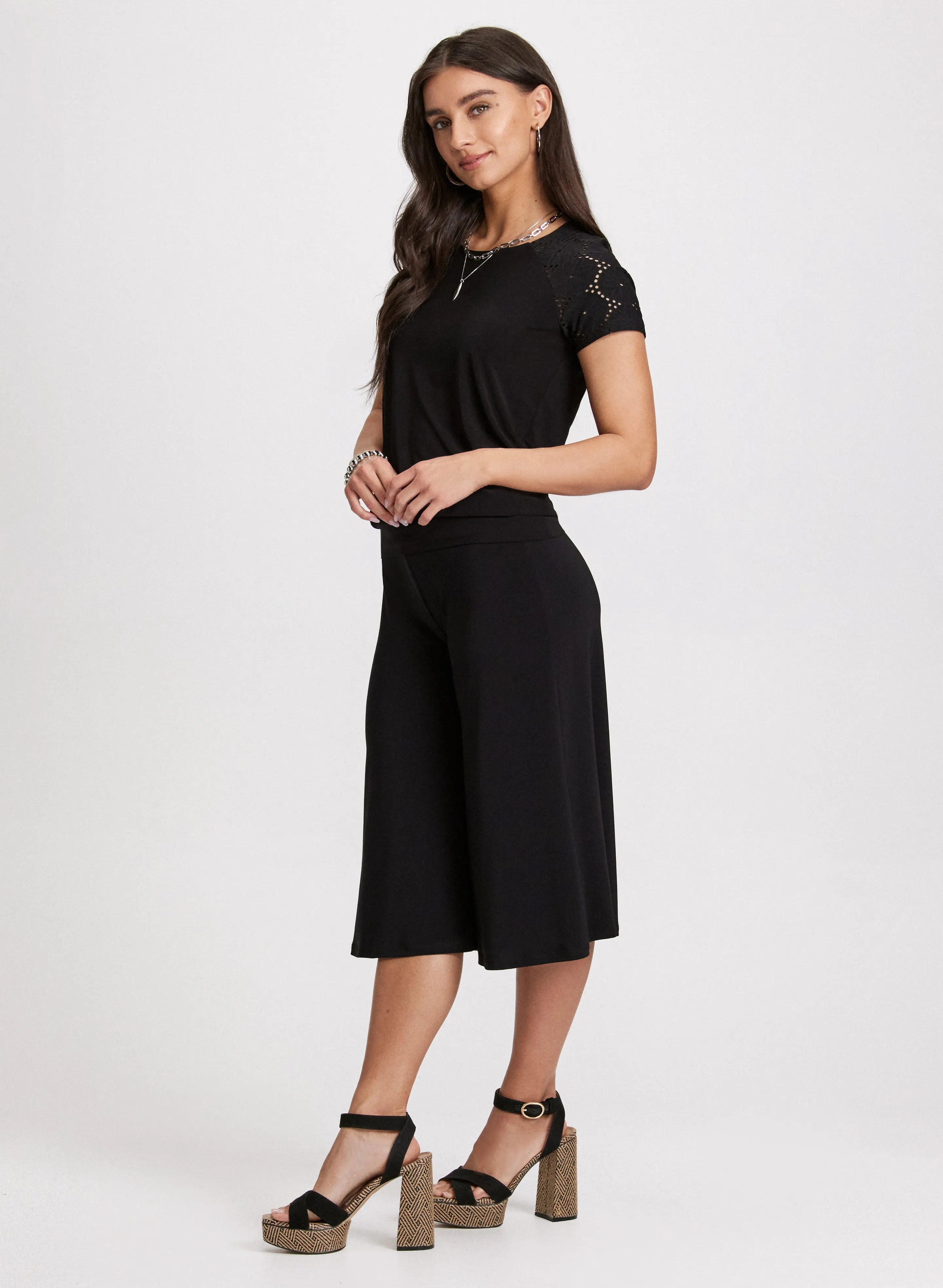 Pull-On Wide-leg Capris sold by Laura product image thumbnail 3