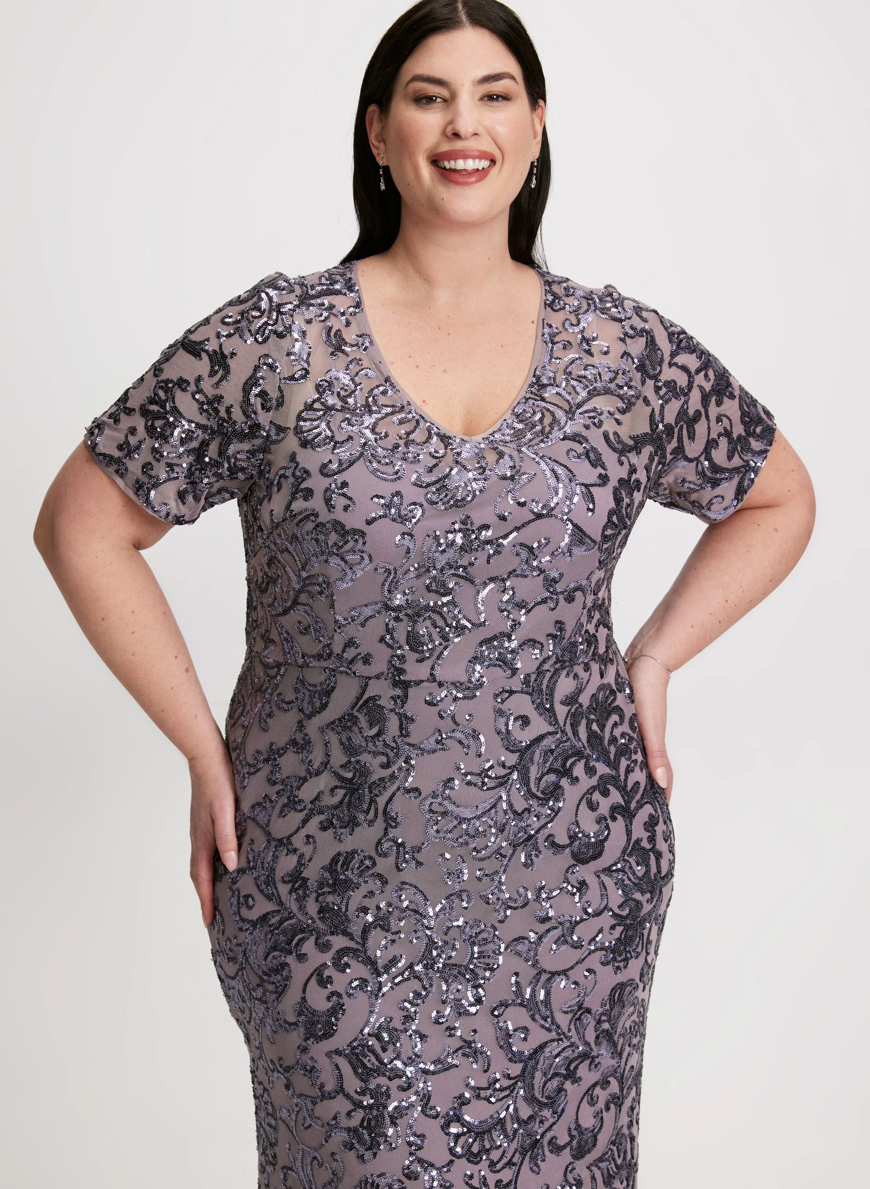 Sequin Embellished Dress sold by Laura product image thumbnail 4