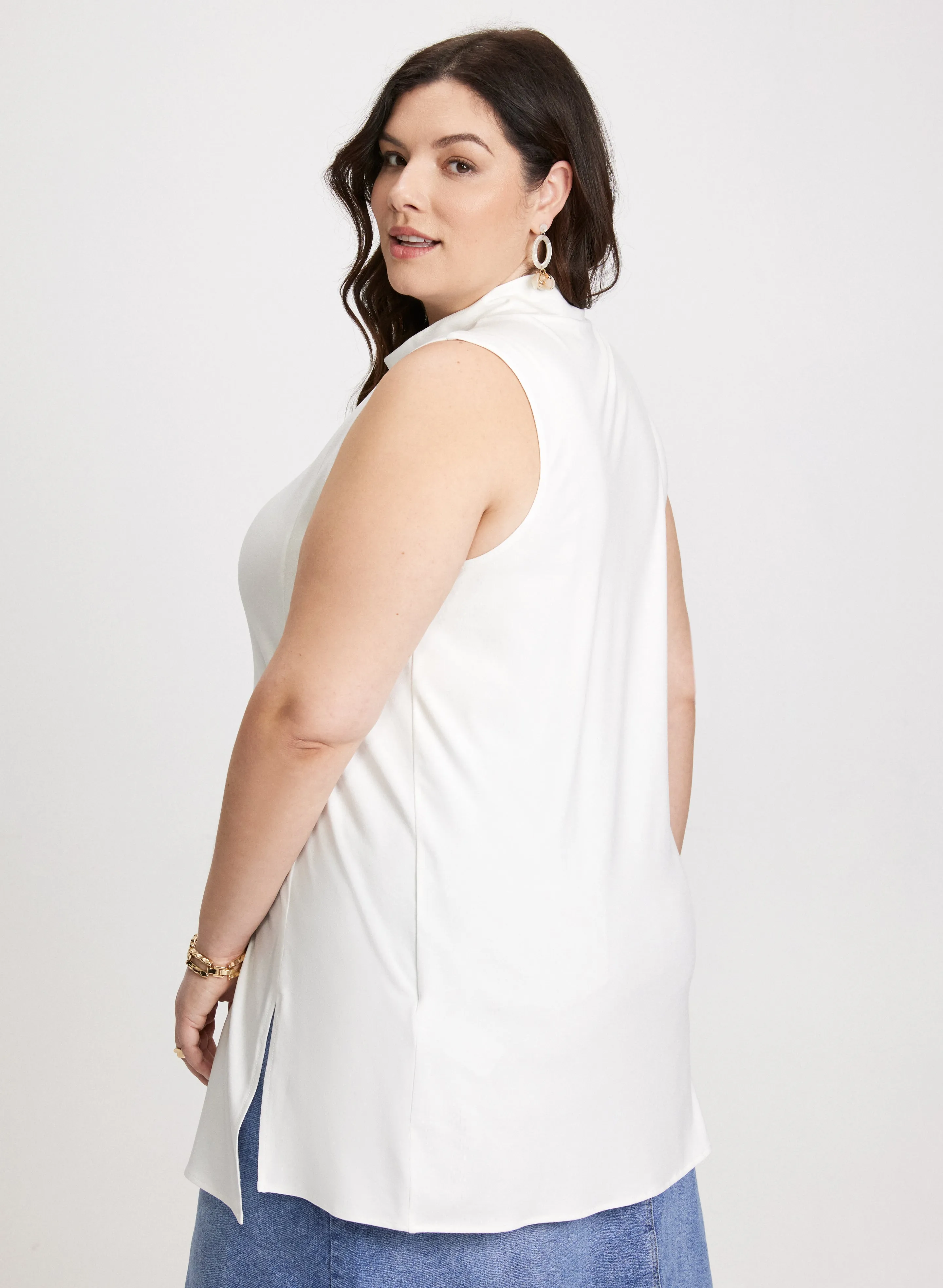 Joseph Ribkoff - Sleeveless Mock Neck Tunic sold by Laura product image thumbnail 4