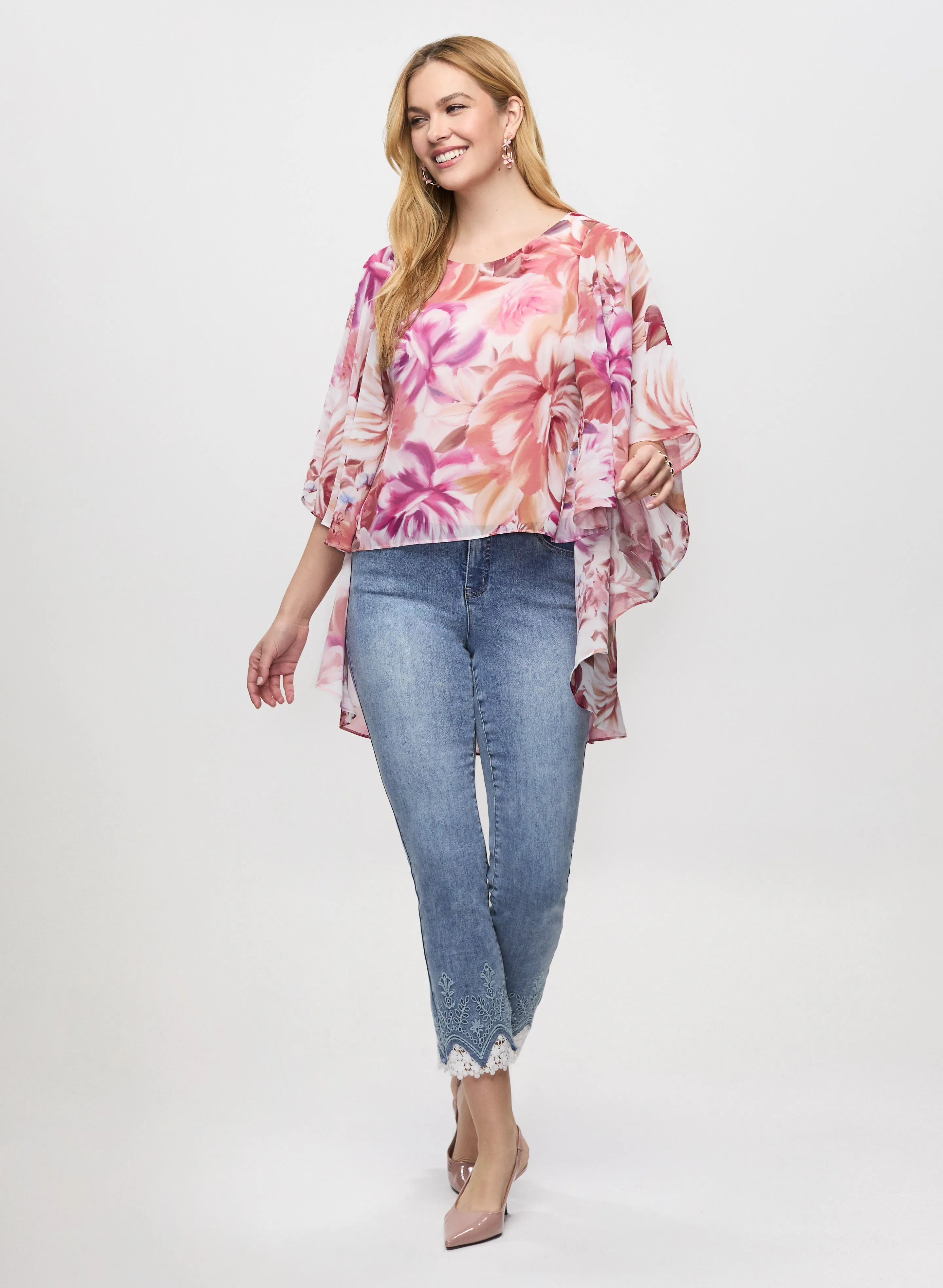 Flared Sleeve Floral Blouse sold by Laura product image thumbnail 3