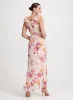 Ruffled Strap Floral Dress sold by Laura