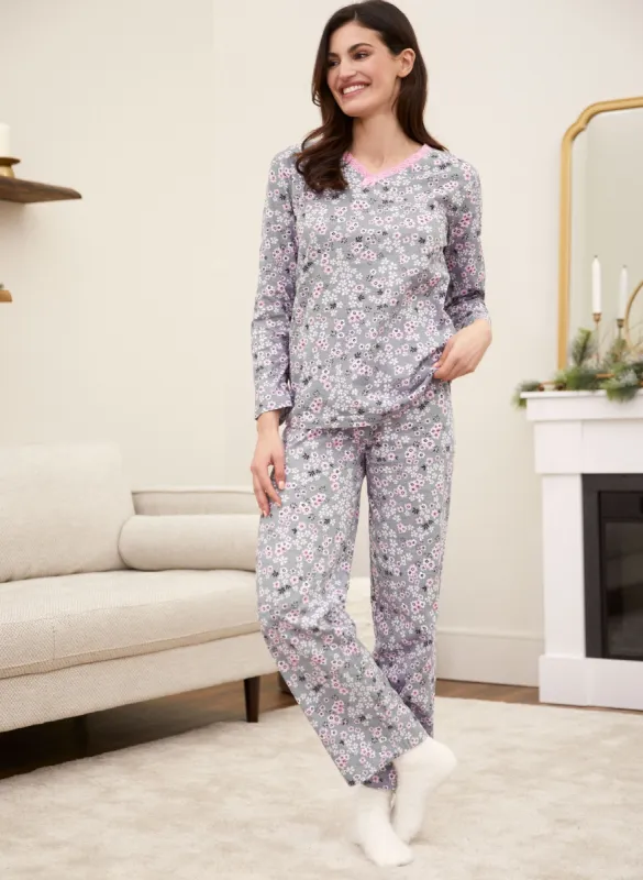 Floral Print Cotton Pyjama Set sold by Laura