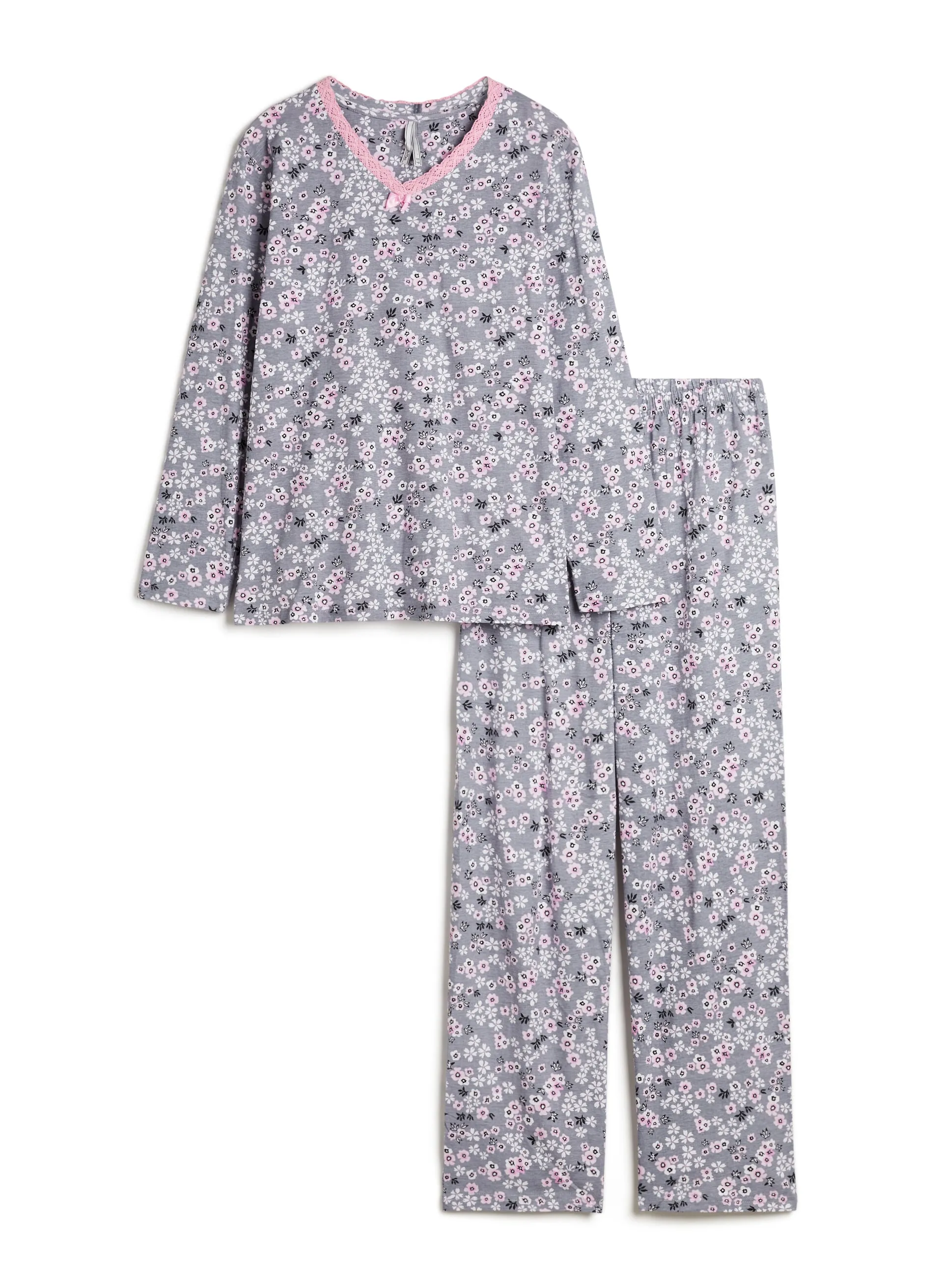 Floral Print Cotton Pyjama Set sold by Laura product image thumbnail 3