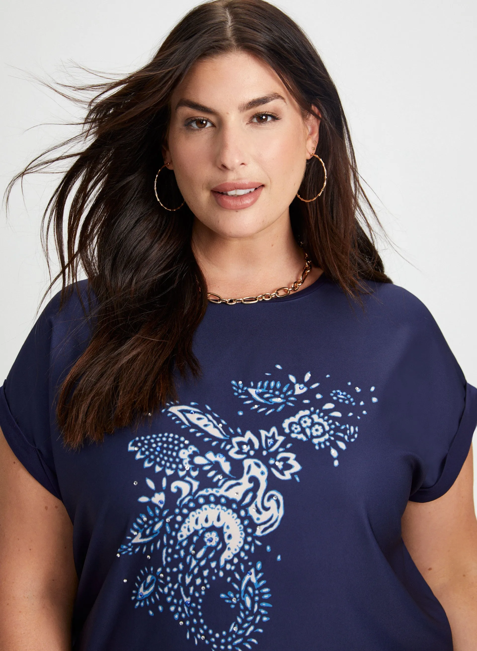 Paisley Print Tee sold by Laura product image thumbnail 2