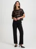 Metallic Stripe Top & Wide Leg Pants sold by Laura
