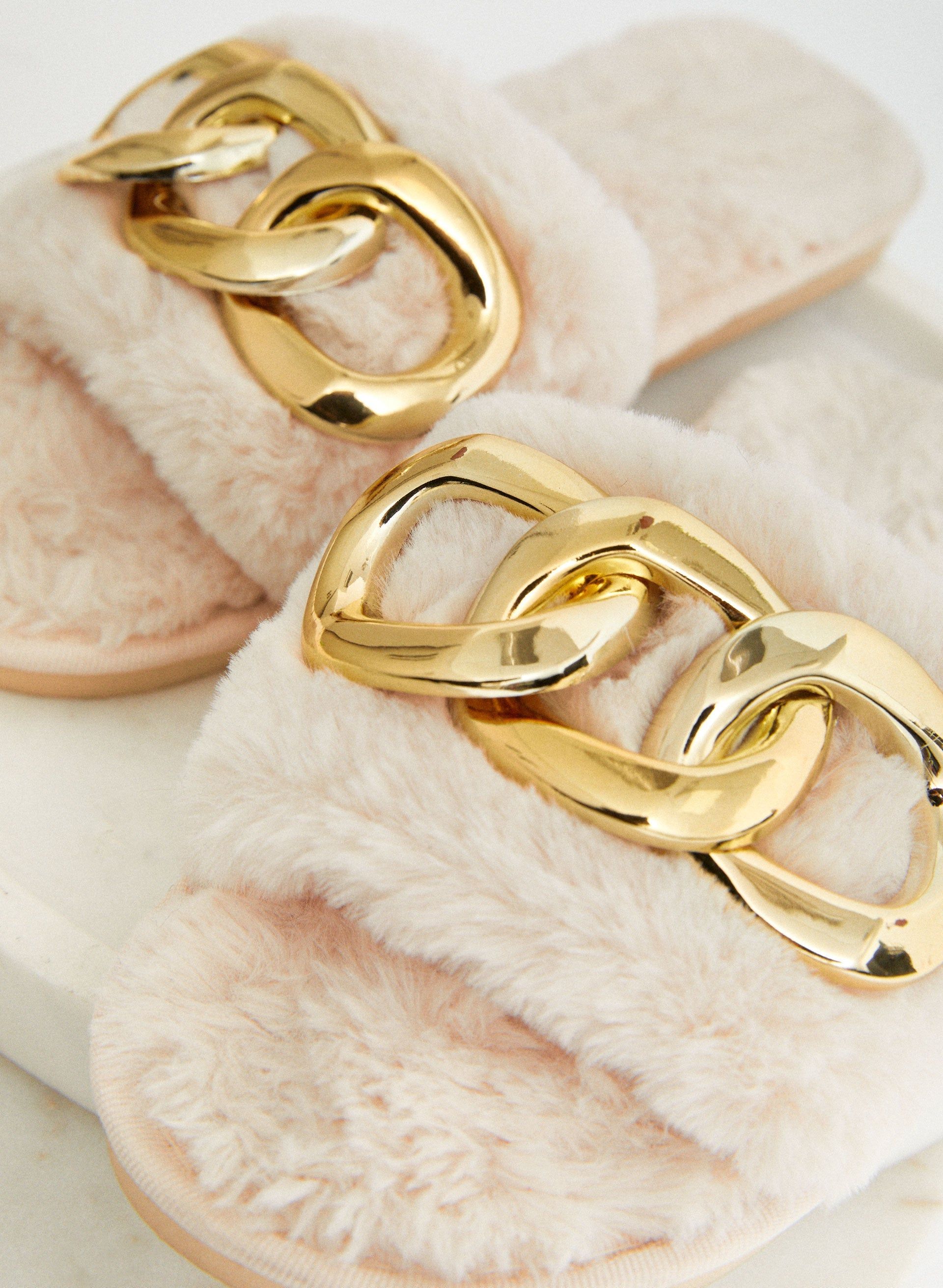 Faux Fur Slippers sold by Laura