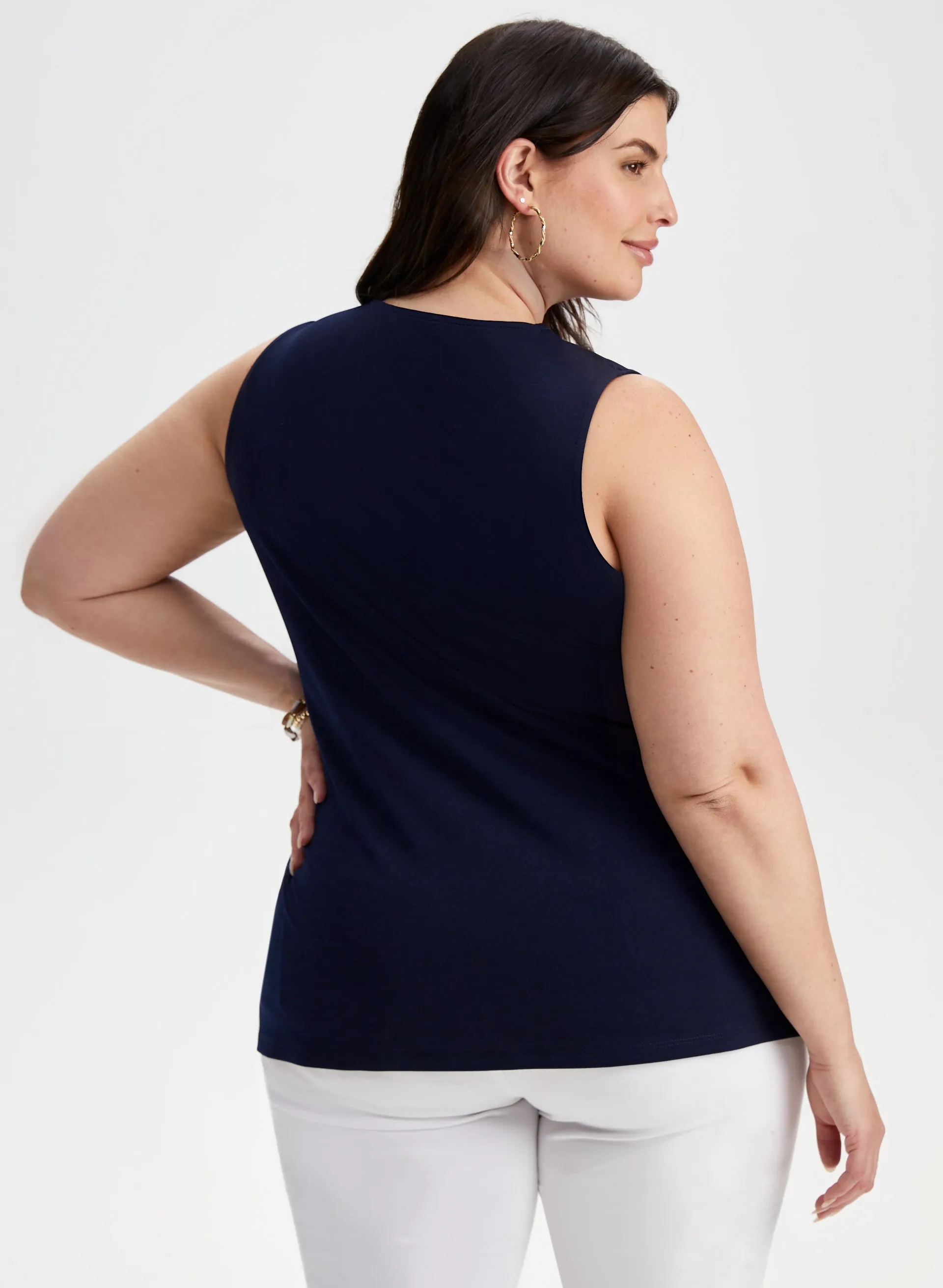 Cascading Ruffles Sleeveless Top sold by Laura product image thumbnail 4