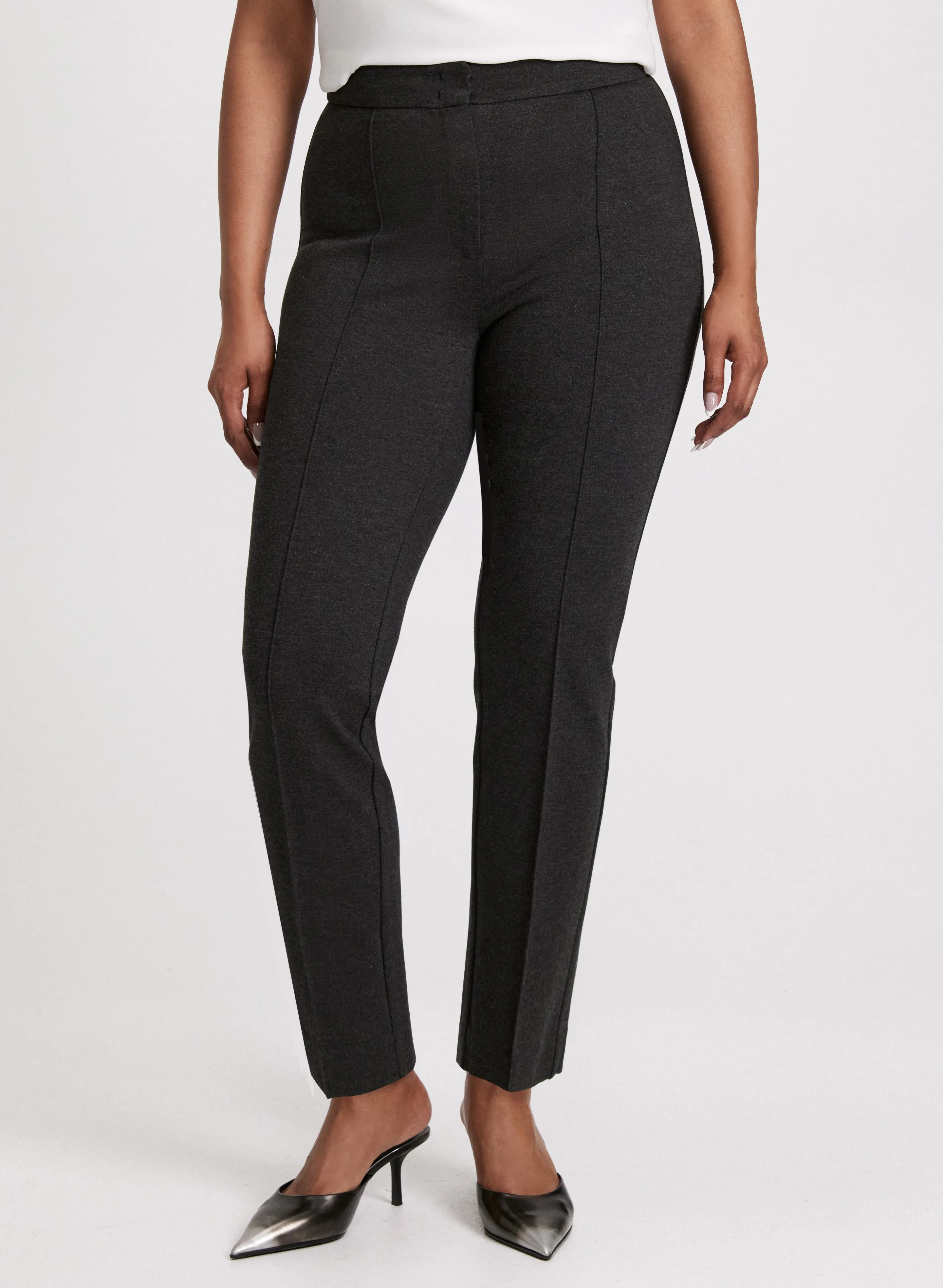 Emma Pintuck Detail Slim-Leg Pants – Regular sold by Laura
