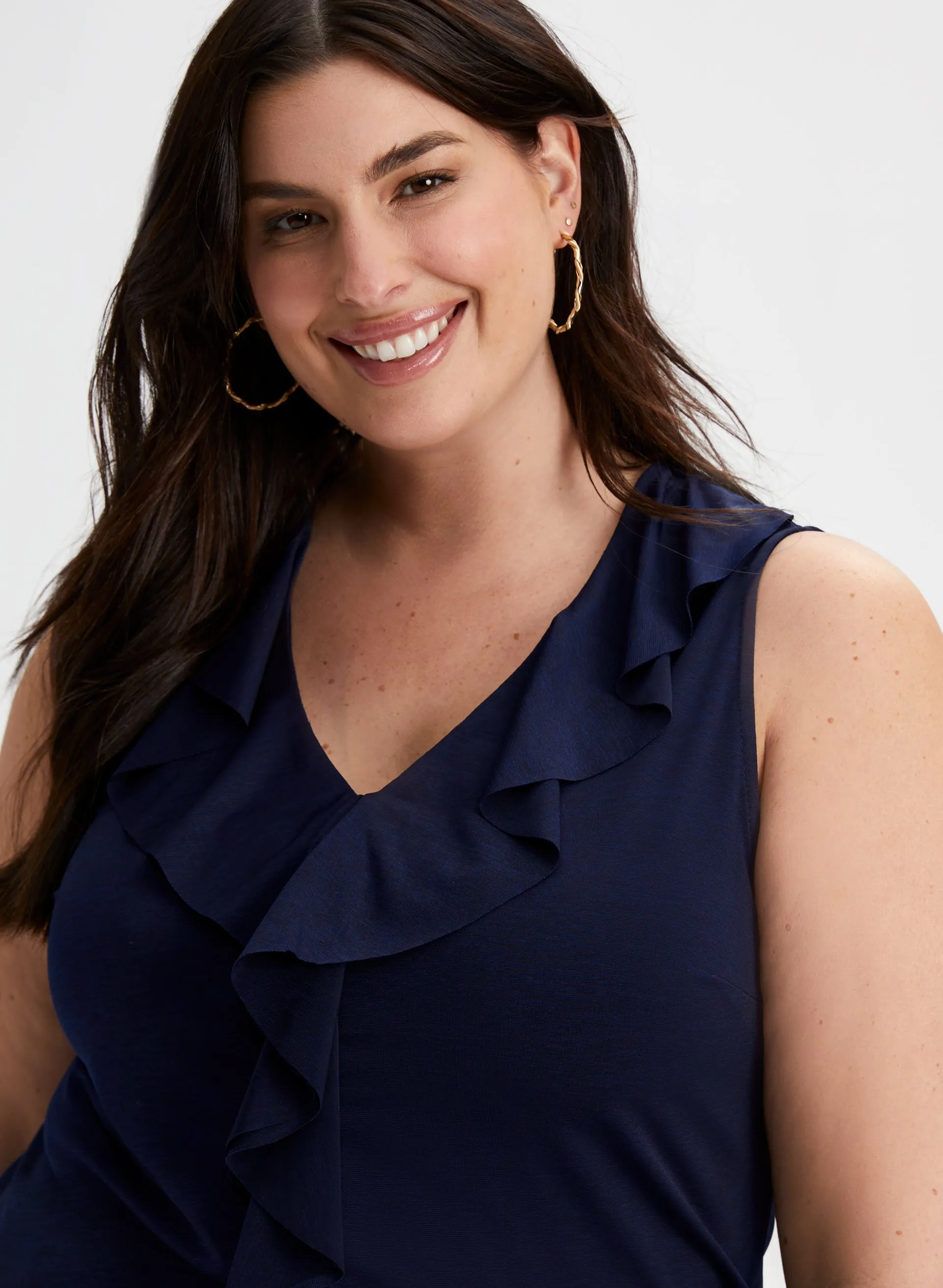 Cascading Ruffles Sleeveless Top sold by Laura product image thumbnail 2