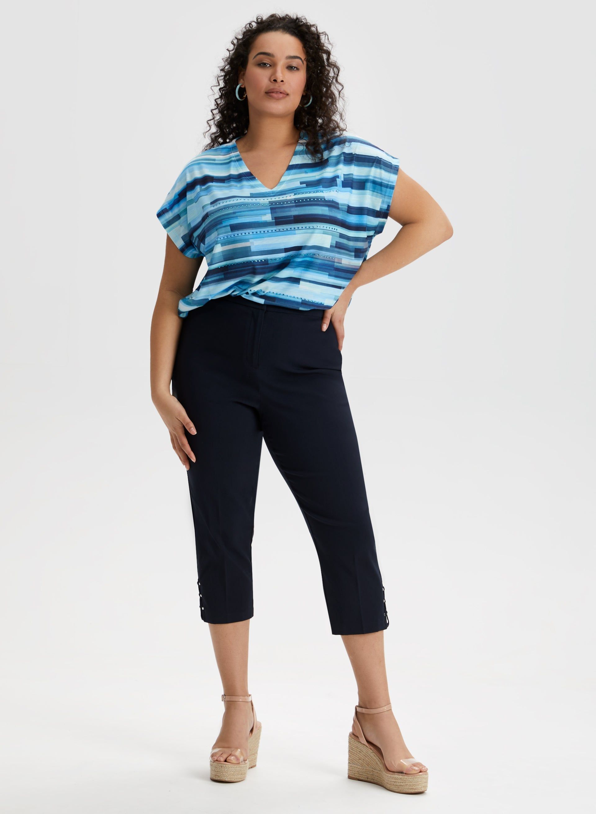 Embellished Geometric Print Tee sold by Laura product image thumbnail 4