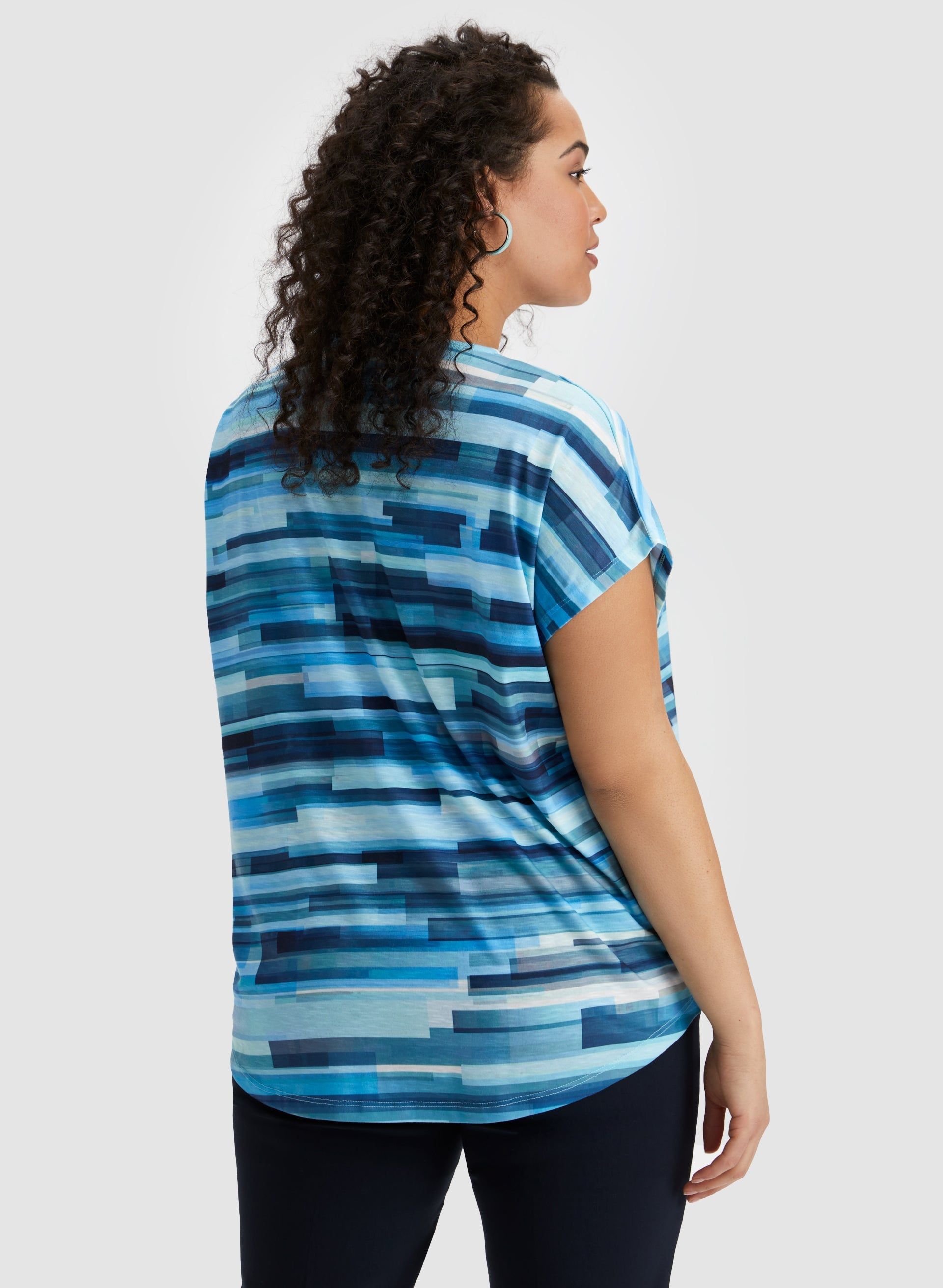 Embellished Geometric Print Tee sold by Laura product image thumbnail 2