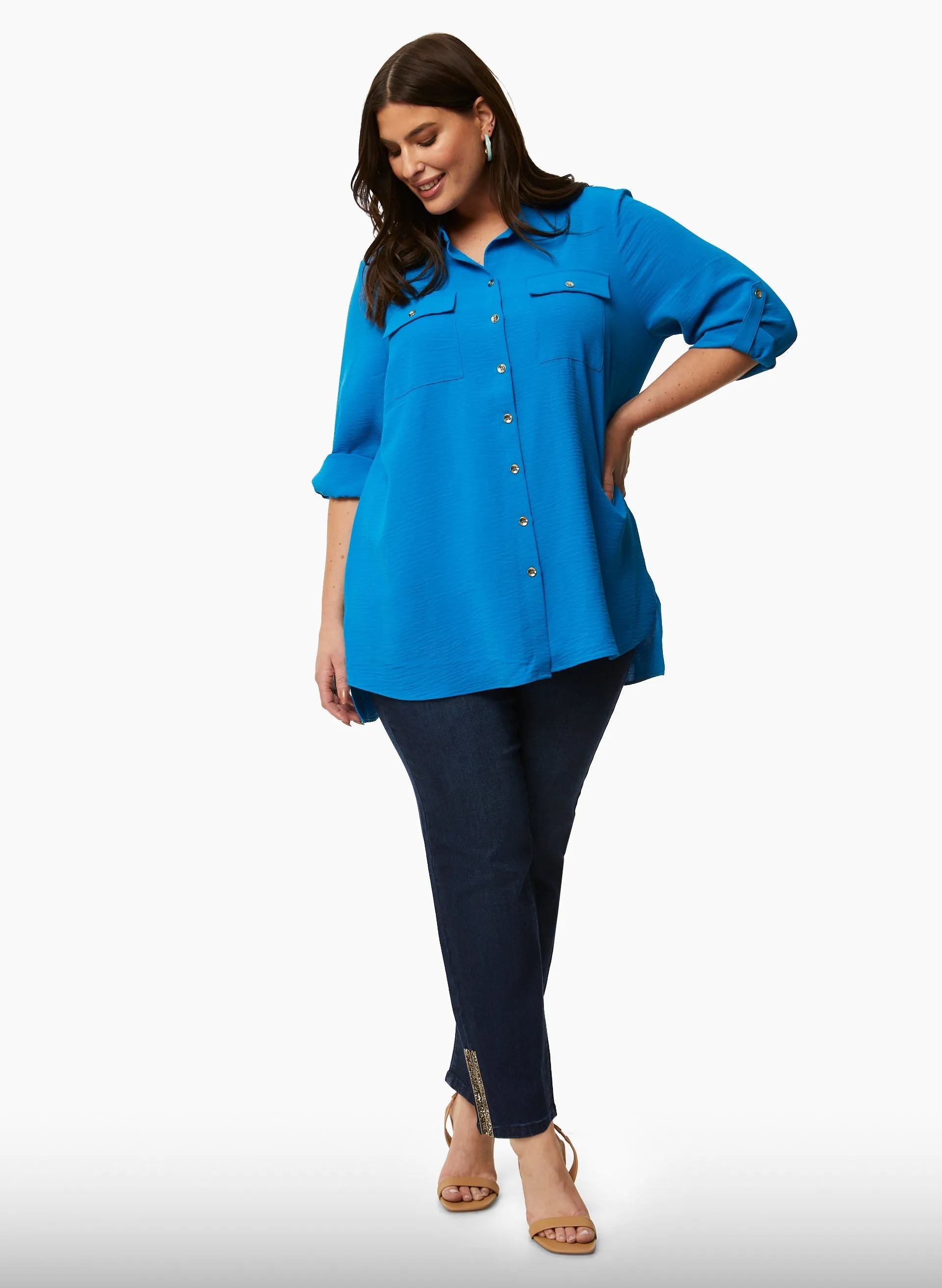 Button-Down Tunic Blouse sold by Laura product image thumbnail 3