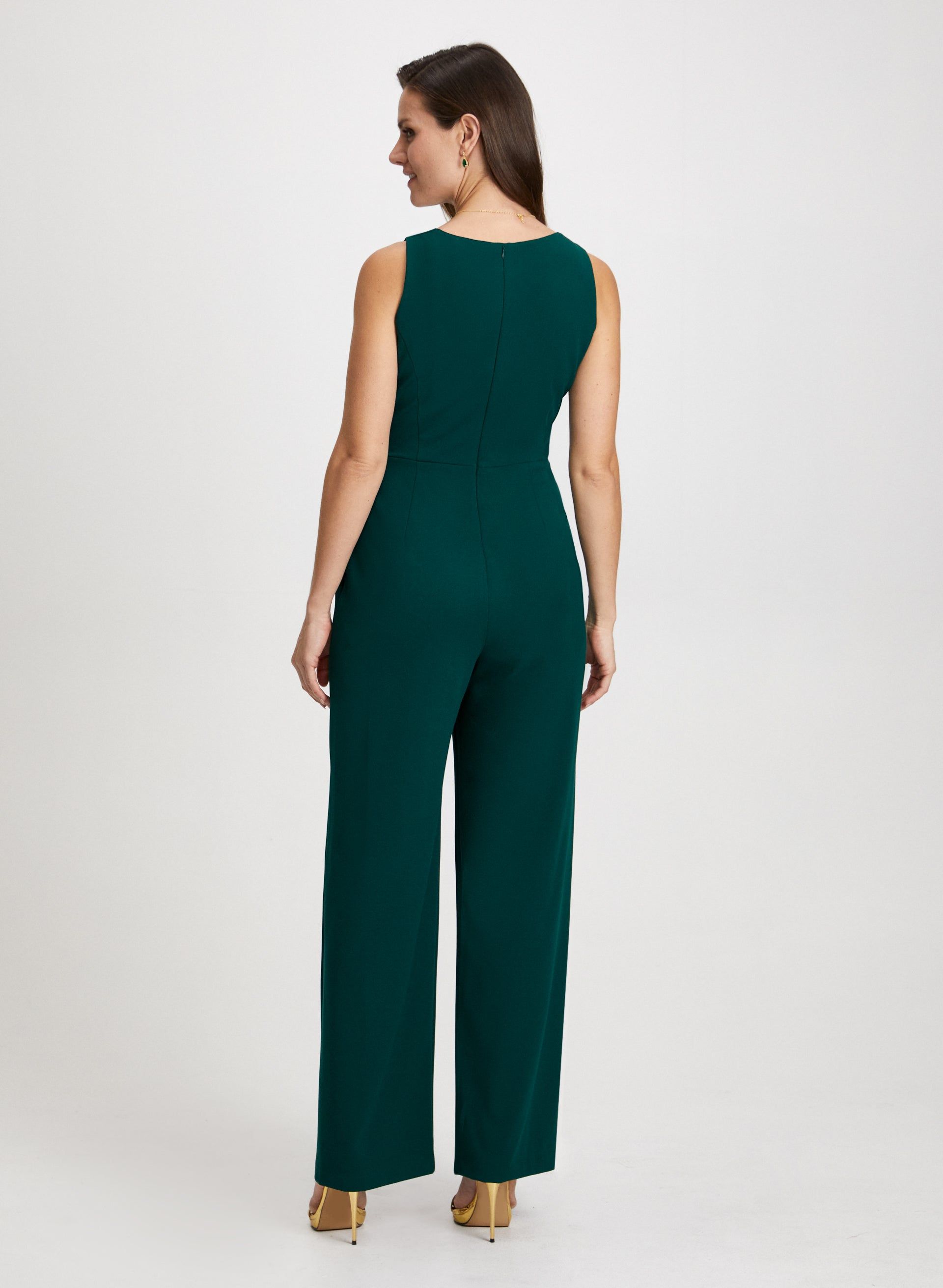 Sash Detail Split Wide Leg Jumpsuit sold by Laura product image thumbnail 2