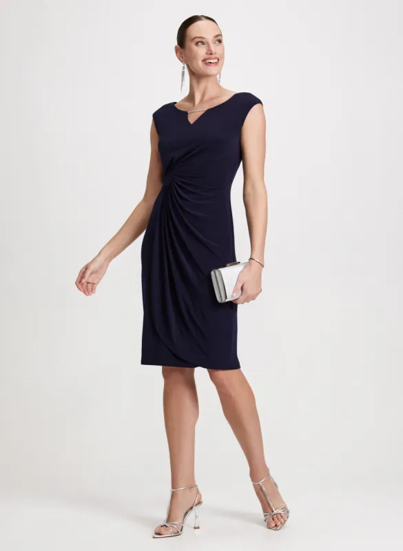 Drape Effect Short Dress sold by Laura