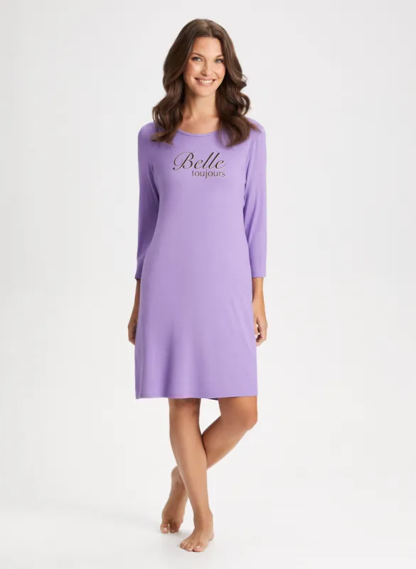 Slogan Print Nightshirt sold by Laura