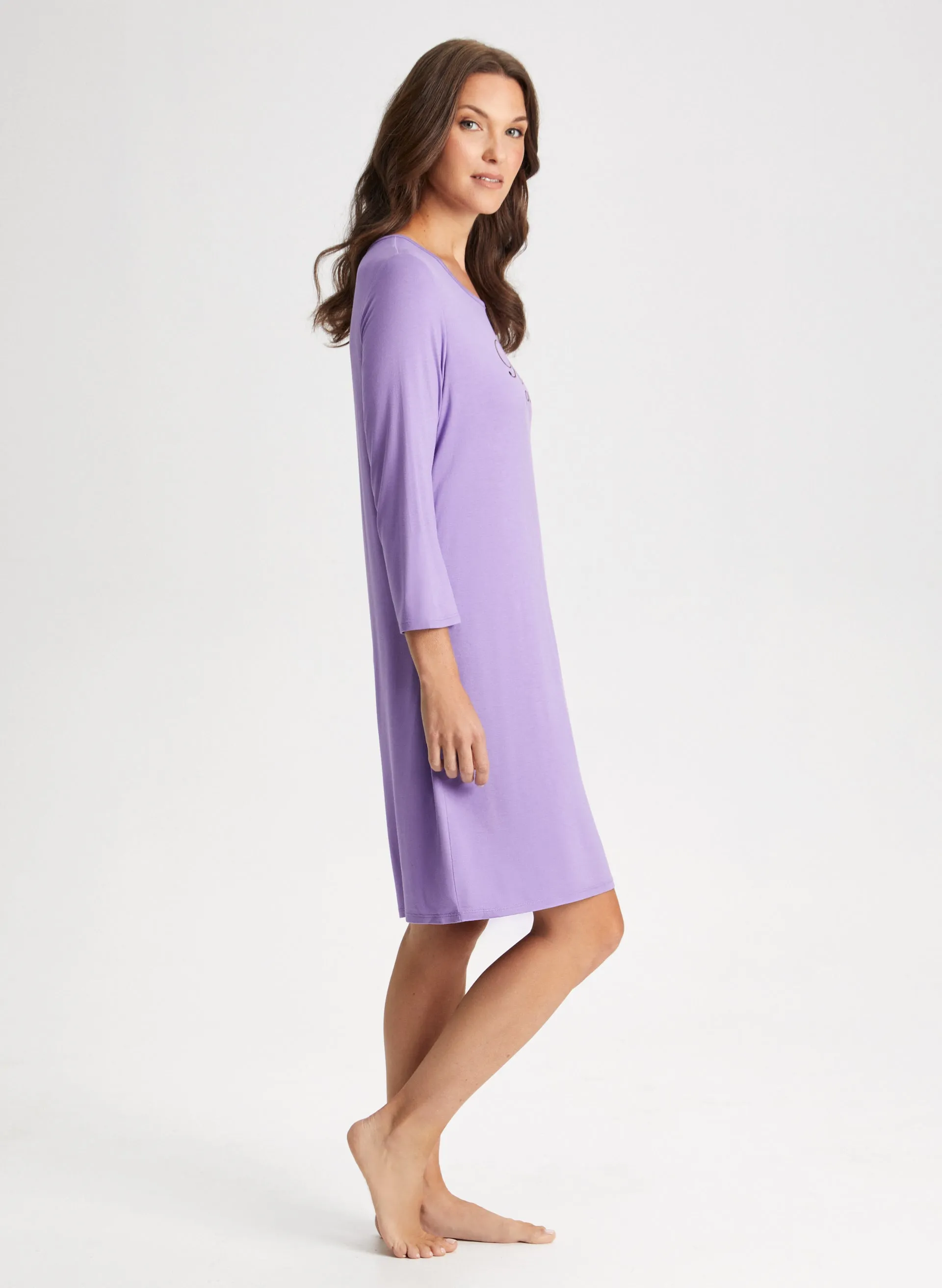 Slogan Print Nightshirt sold by Laura product image thumbnail 3
