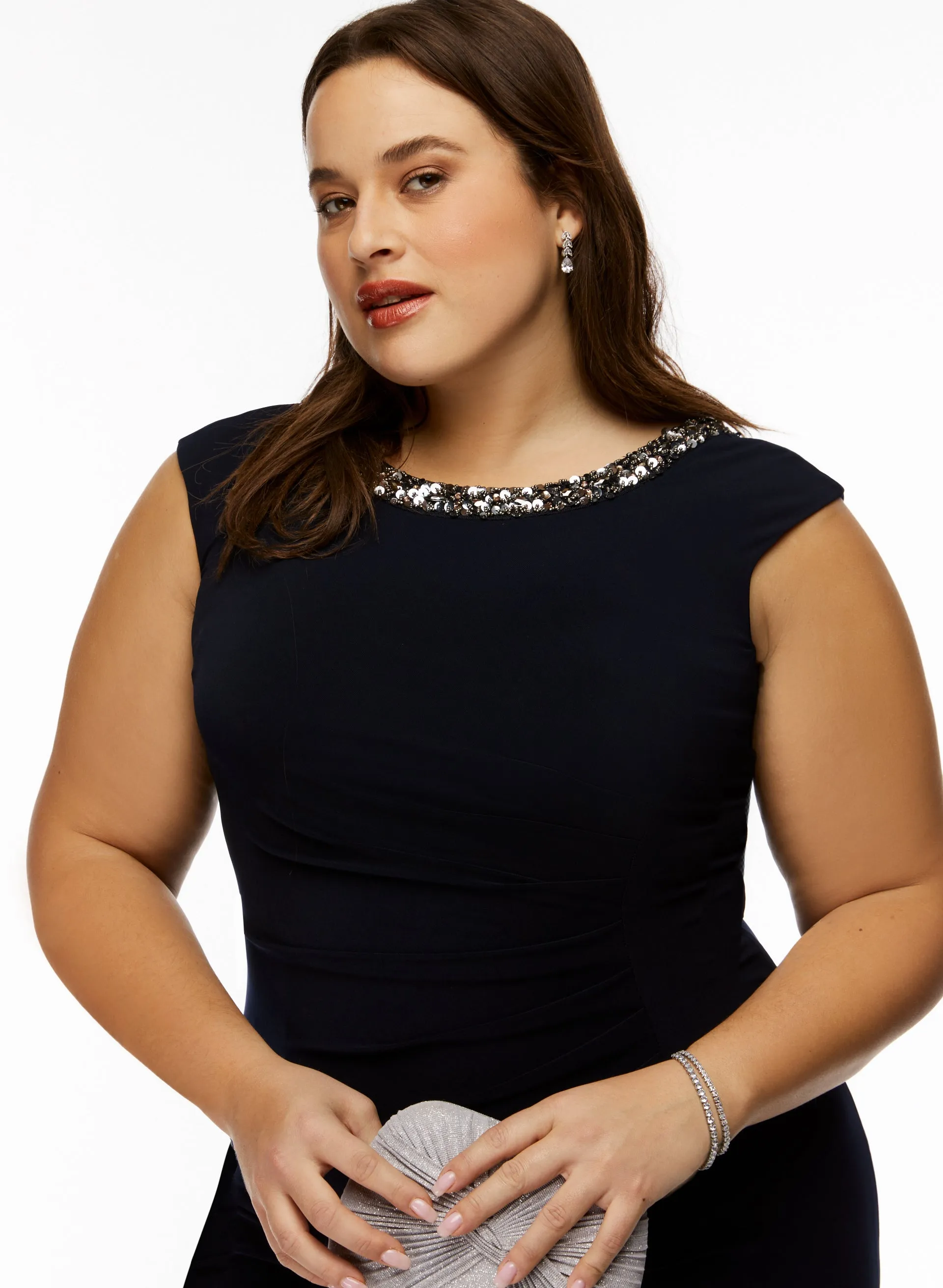 Joseph Ribkoff - Sequin Trim Dress sold by Laura product image thumbnail 5