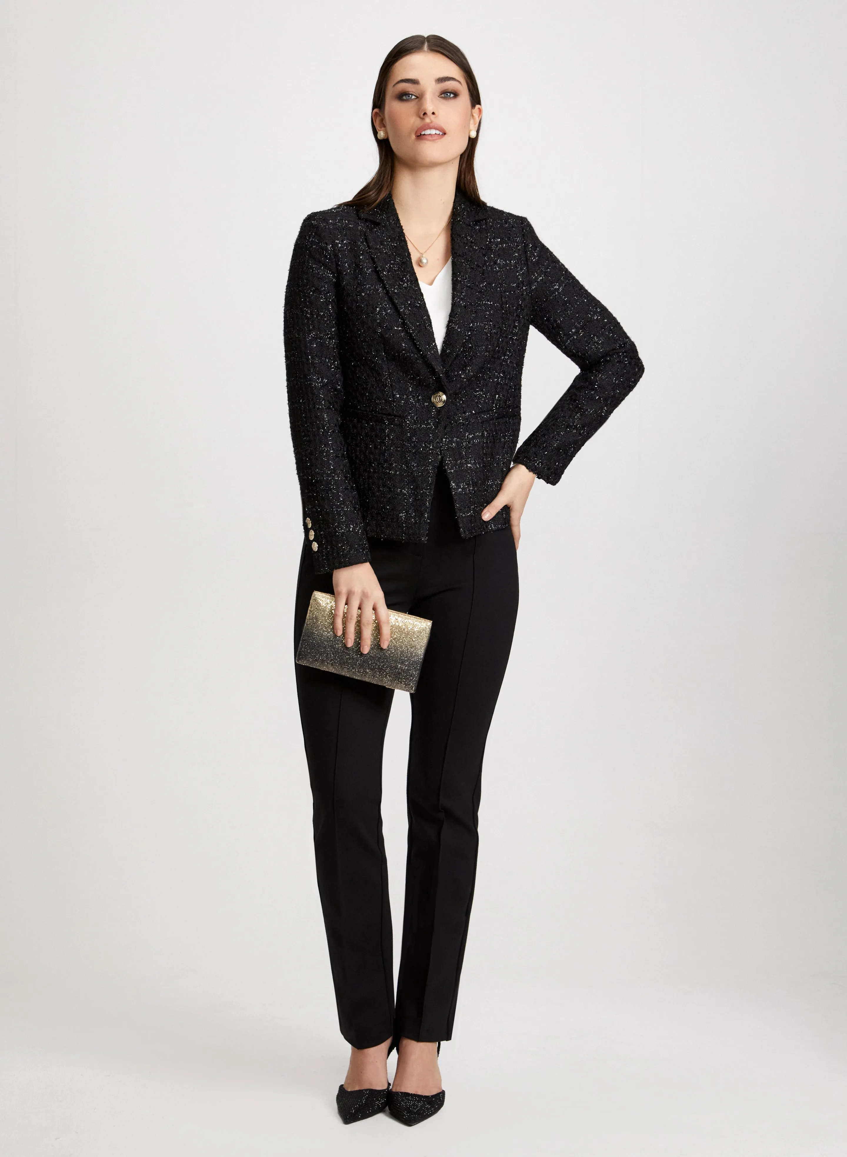 Metallic Tweed Jacket & Signature Fit Pants sold by Laura