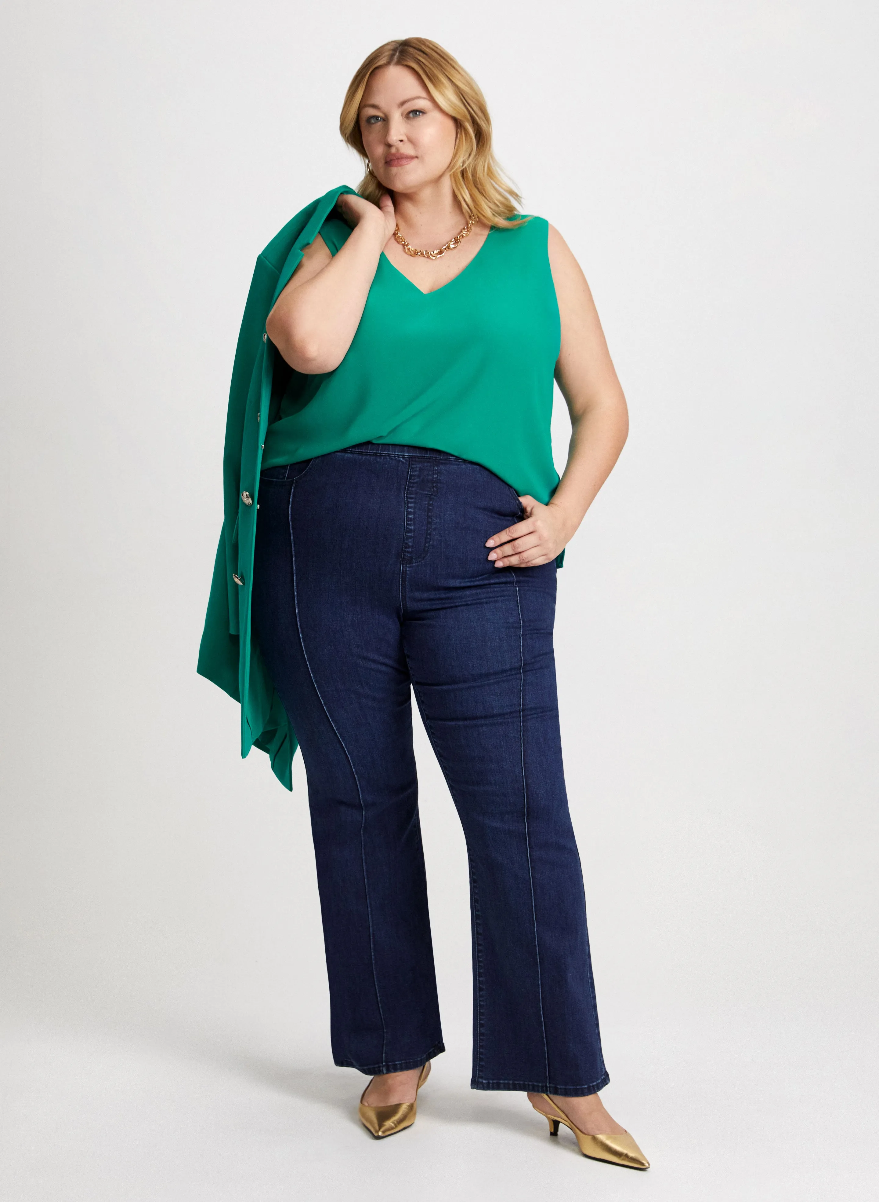 Sleeveless V-Neck Blouse sold by Laura product image thumbnail 3