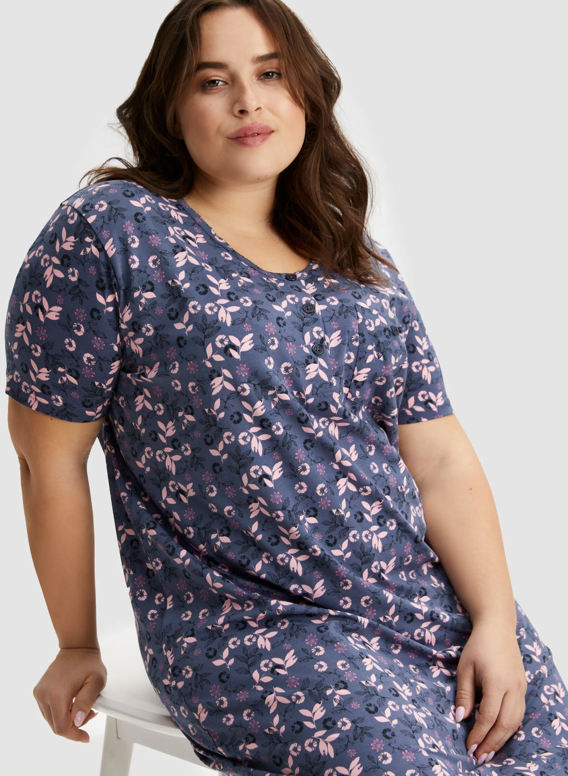 Floral Print Nightgown sold by Laura product image thumbnail 3