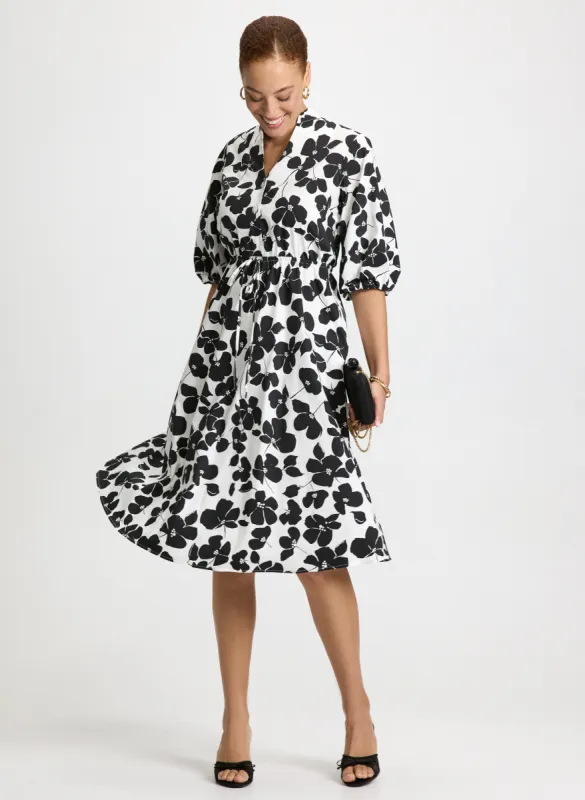 Floral Fit & Flare Dress sold by Laura