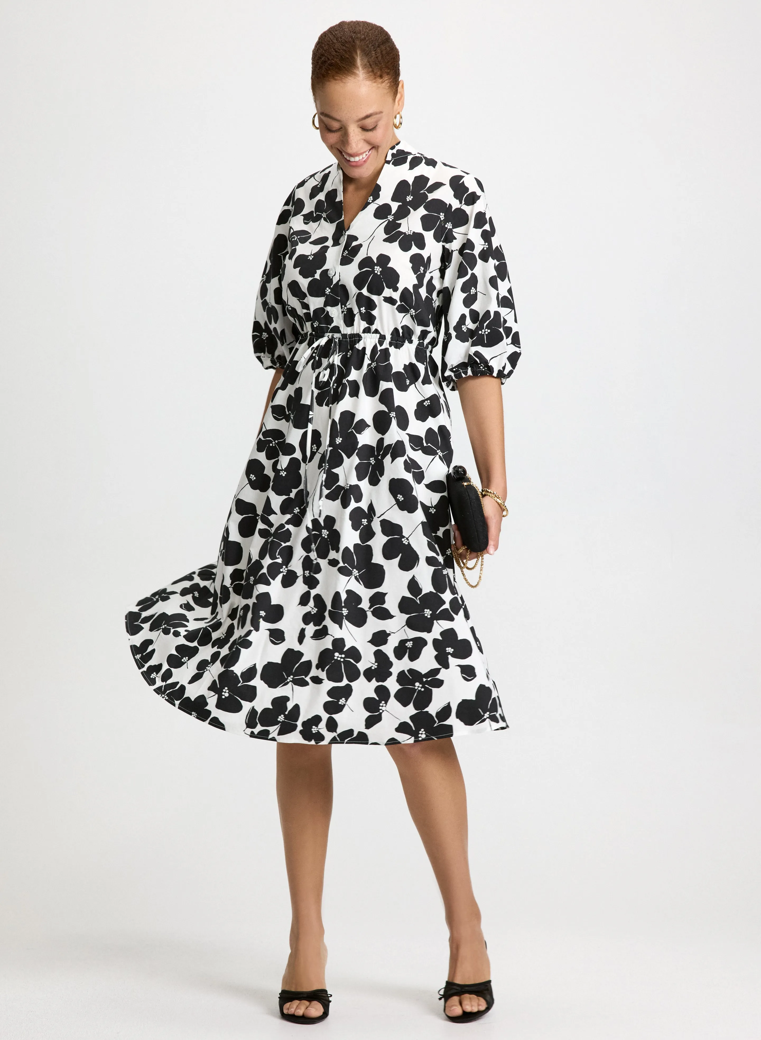 Floral Fit & Flare Dress sold by Laura