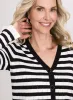 Striped Flared-Cuff Cardigan sold by Laura
