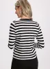 Striped Flared-Cuff Cardigan sold by Laura