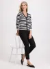 Striped Flared-Cuff Cardigan sold by Laura