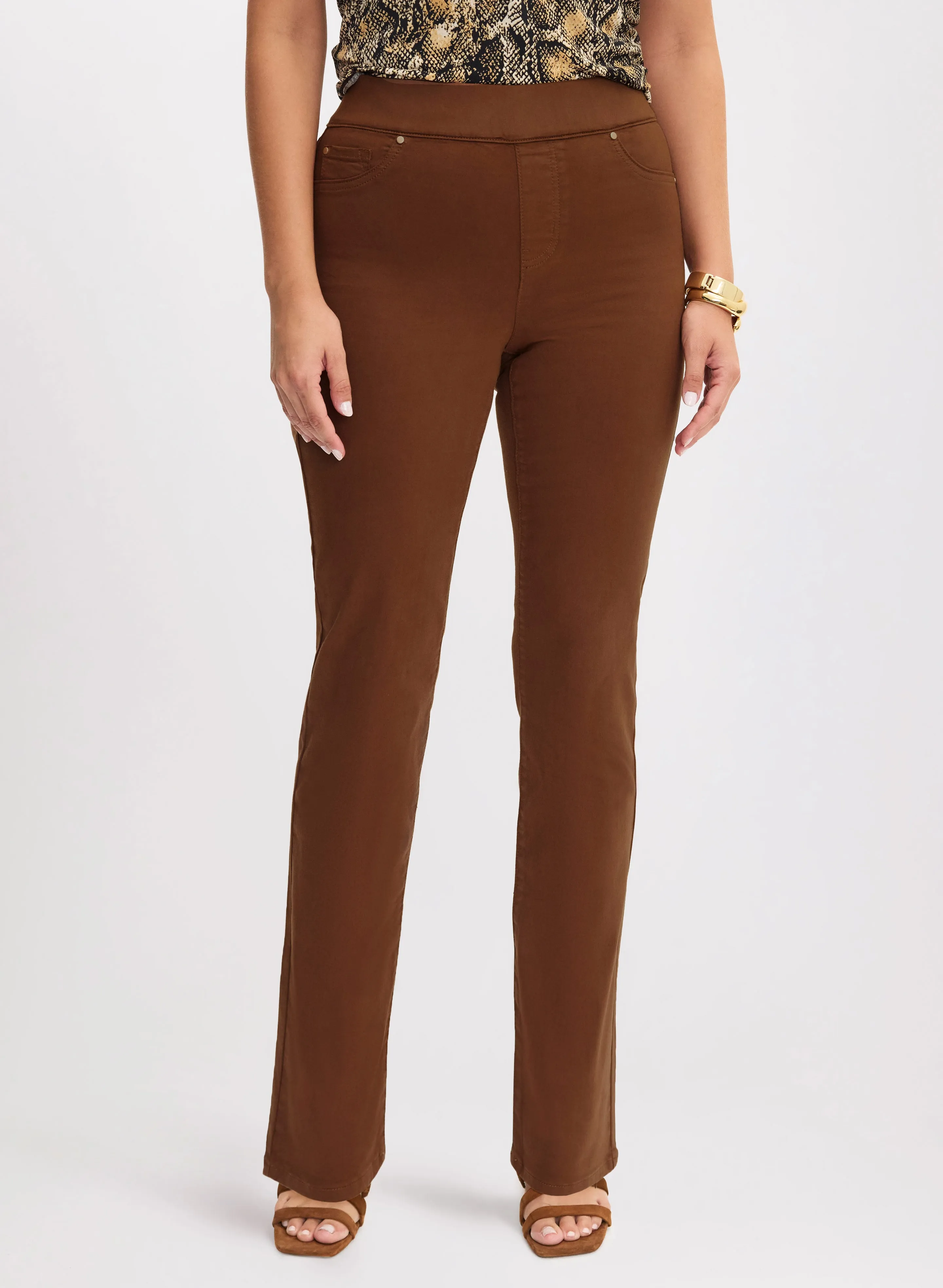 Pull-On Straight Leg Jeans sold by Laura