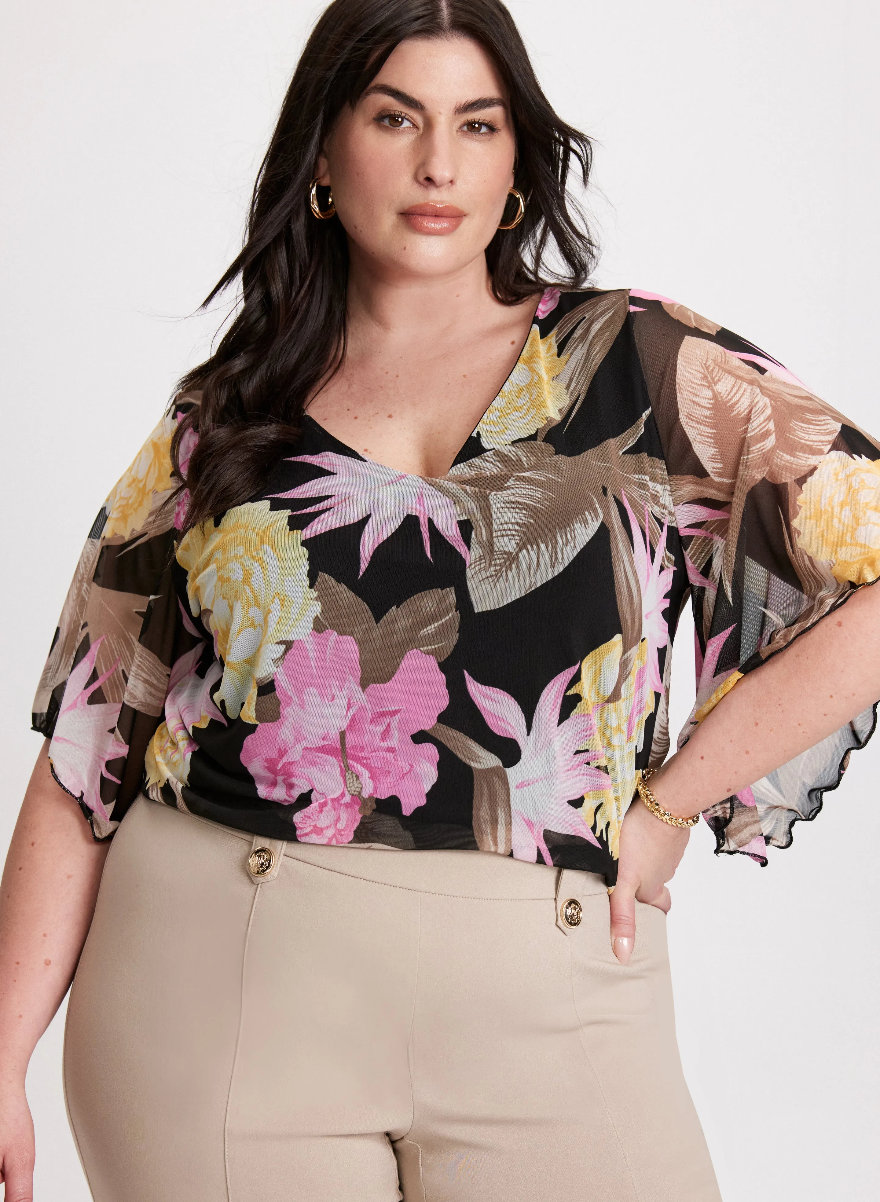 Floral Mesh Blouse sold by Laura product image thumbnail 2