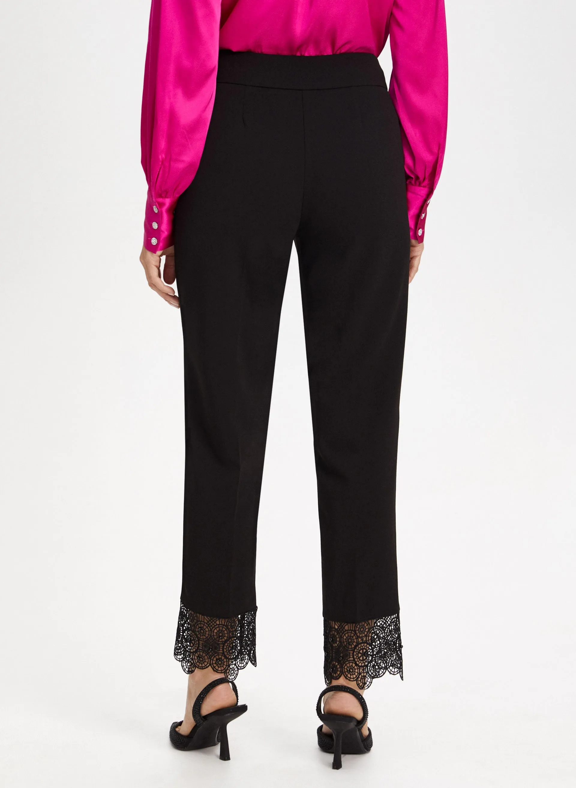 Lace Trim Straight Leg Pants sold by Laura product image thumbnail 2