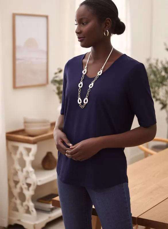 Elbow Sleeve Tee sold by Laura