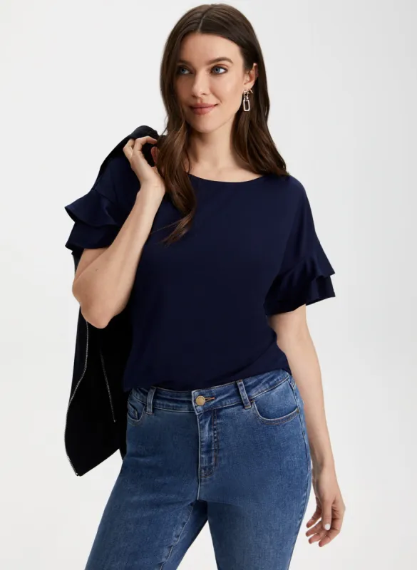 Ruffle Sleeve Top sold by Laura