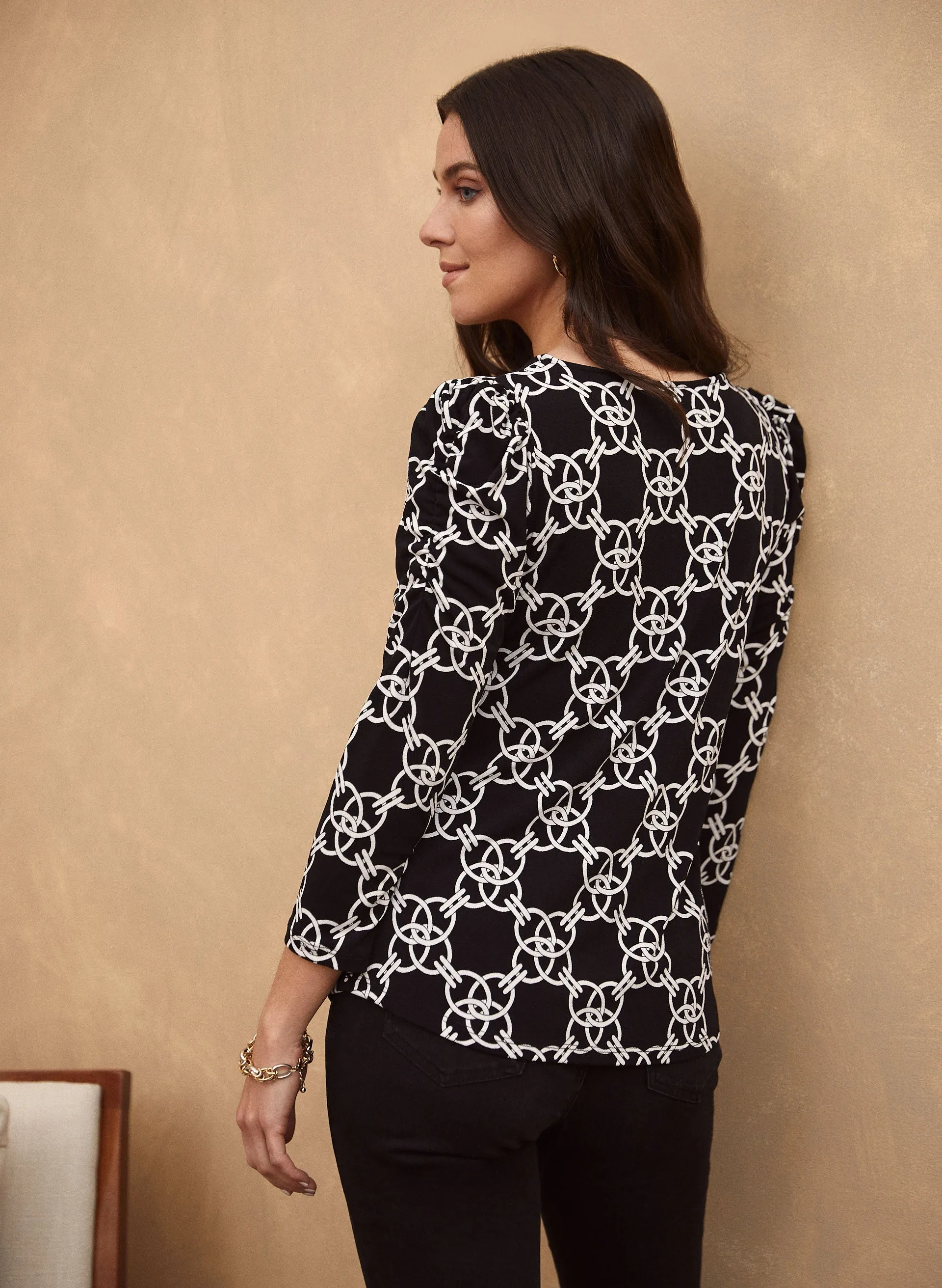 Geometric Chain Print Top sold by Laura product image thumbnail 3